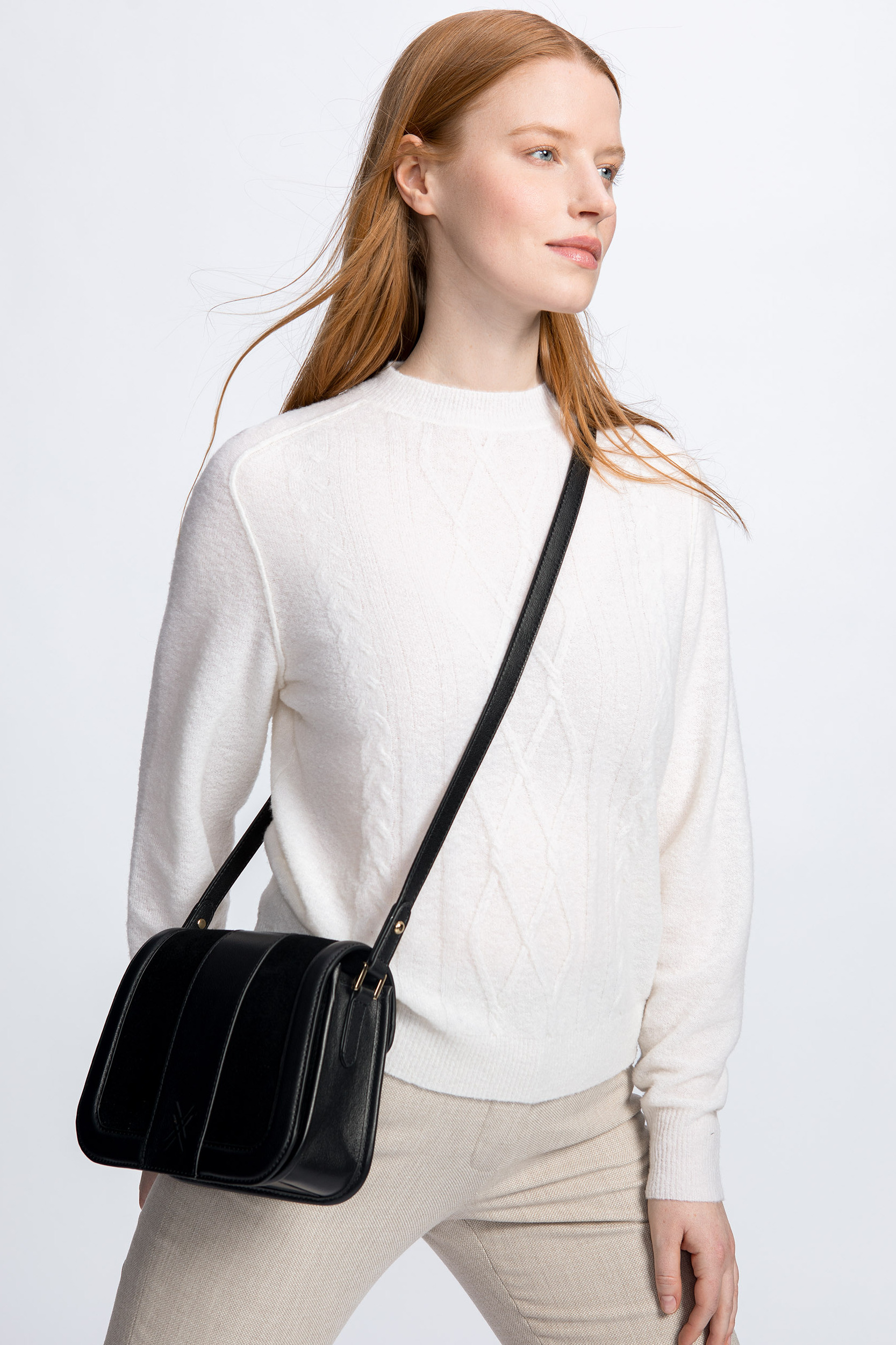 Pull torsadé en laine