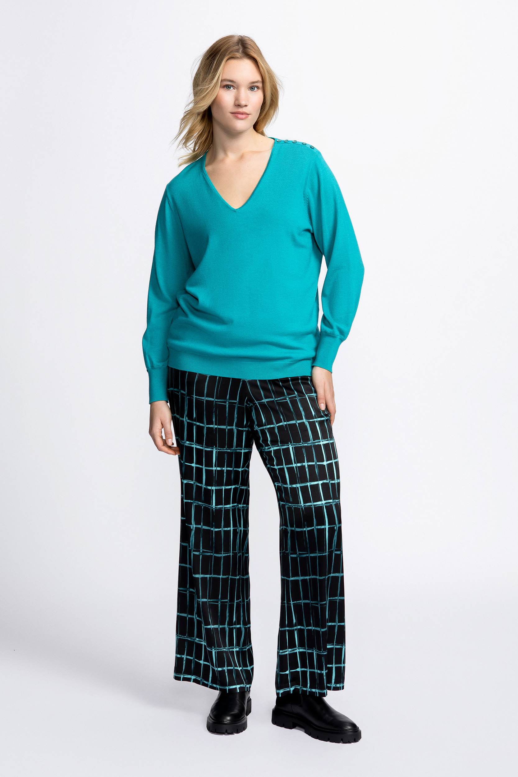 Feinstrick-Pullover aus Merinowolle