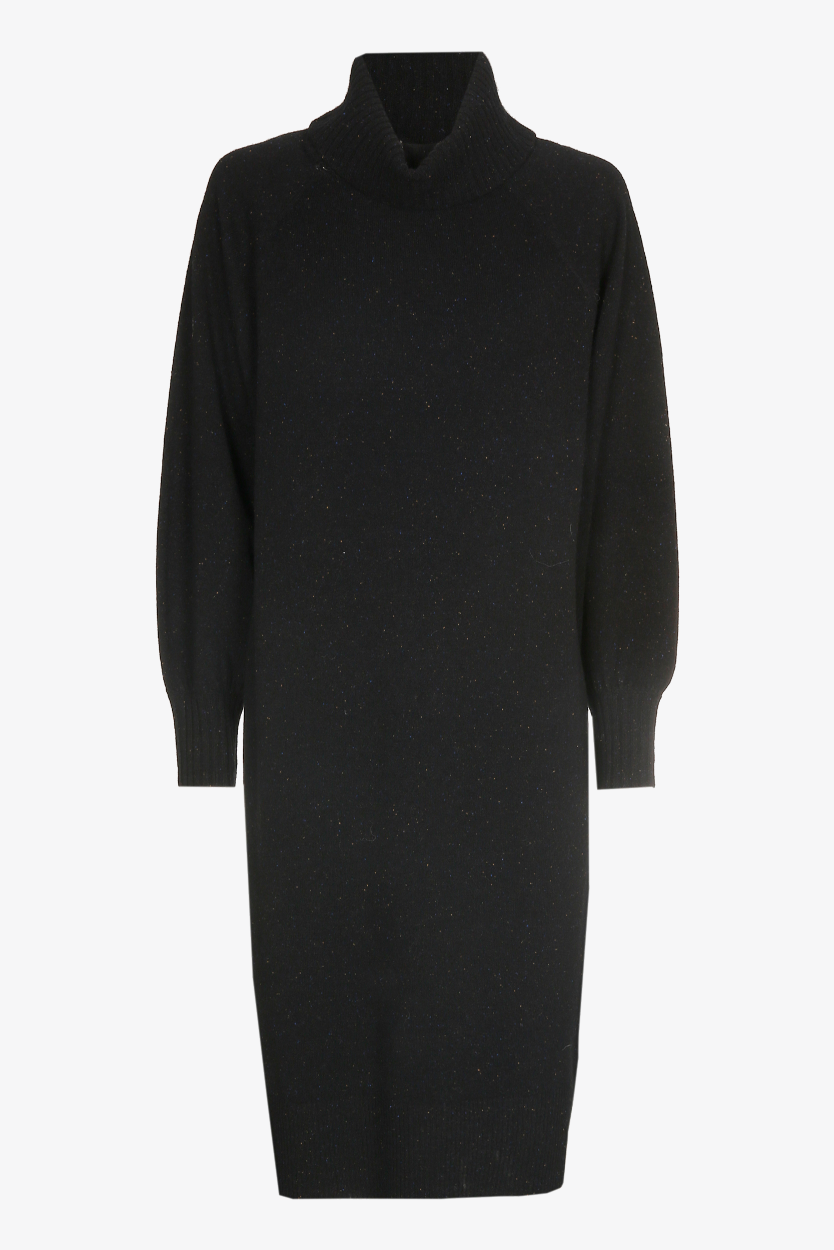 Robe en laine avec motif moucheté