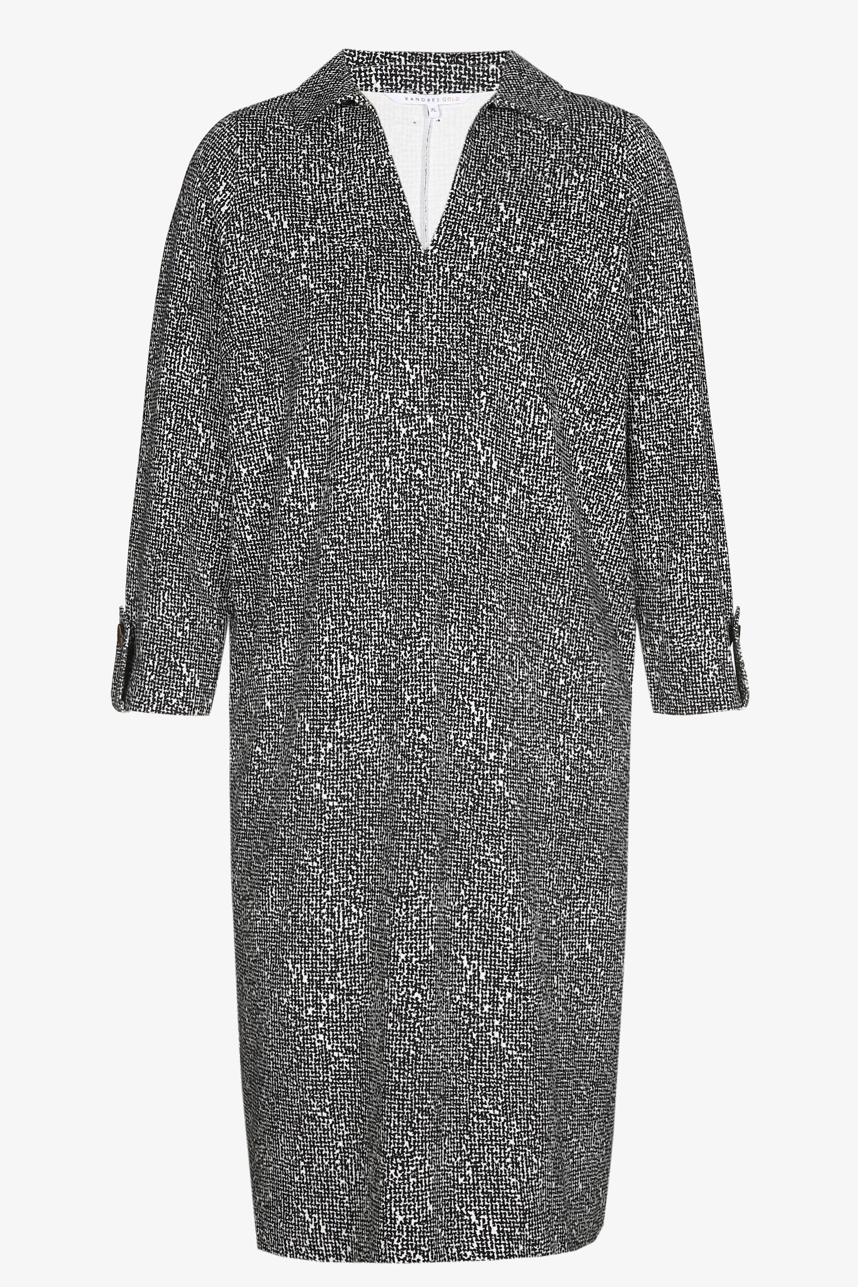 Dress with shirt collar