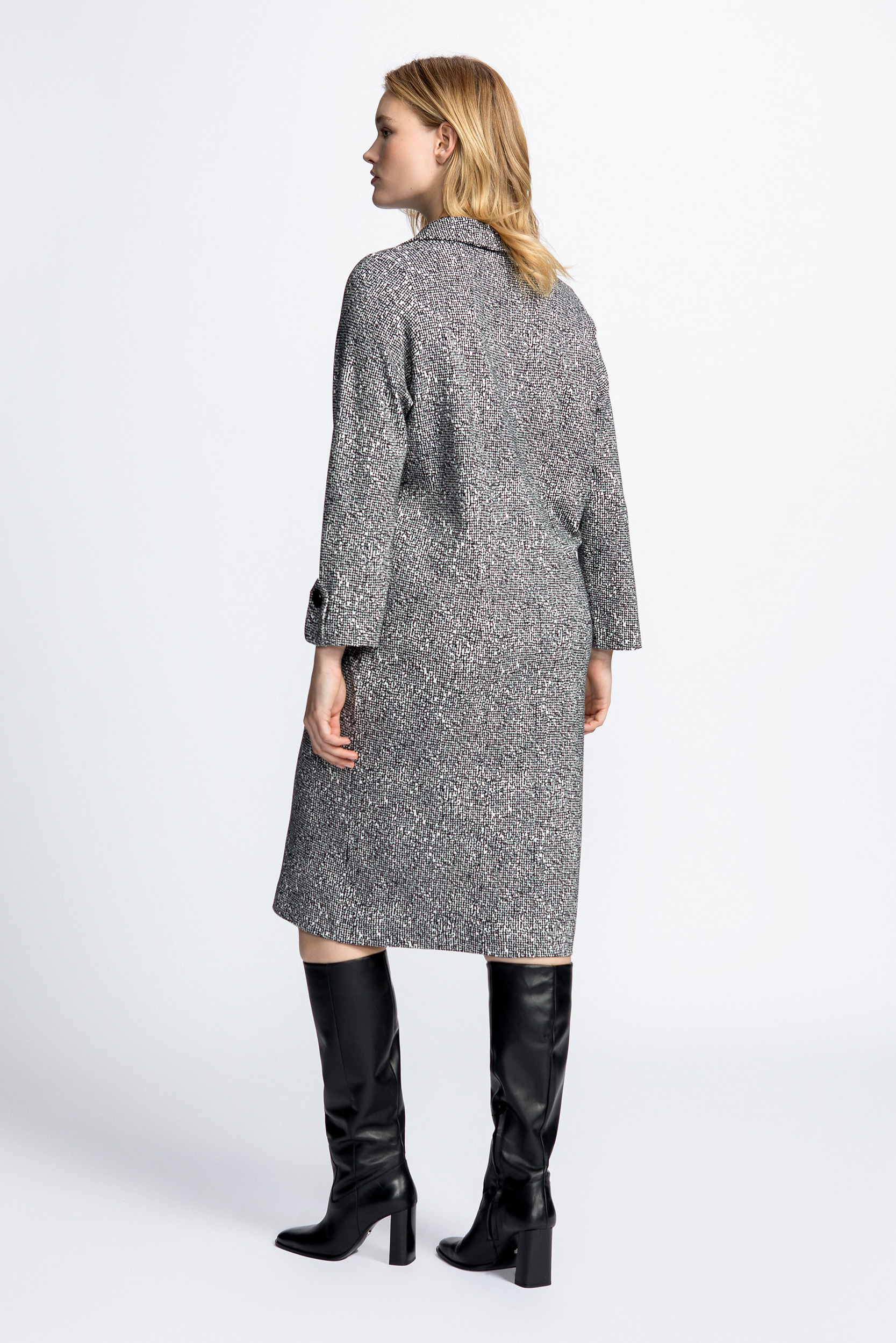 Dress with shirt collar