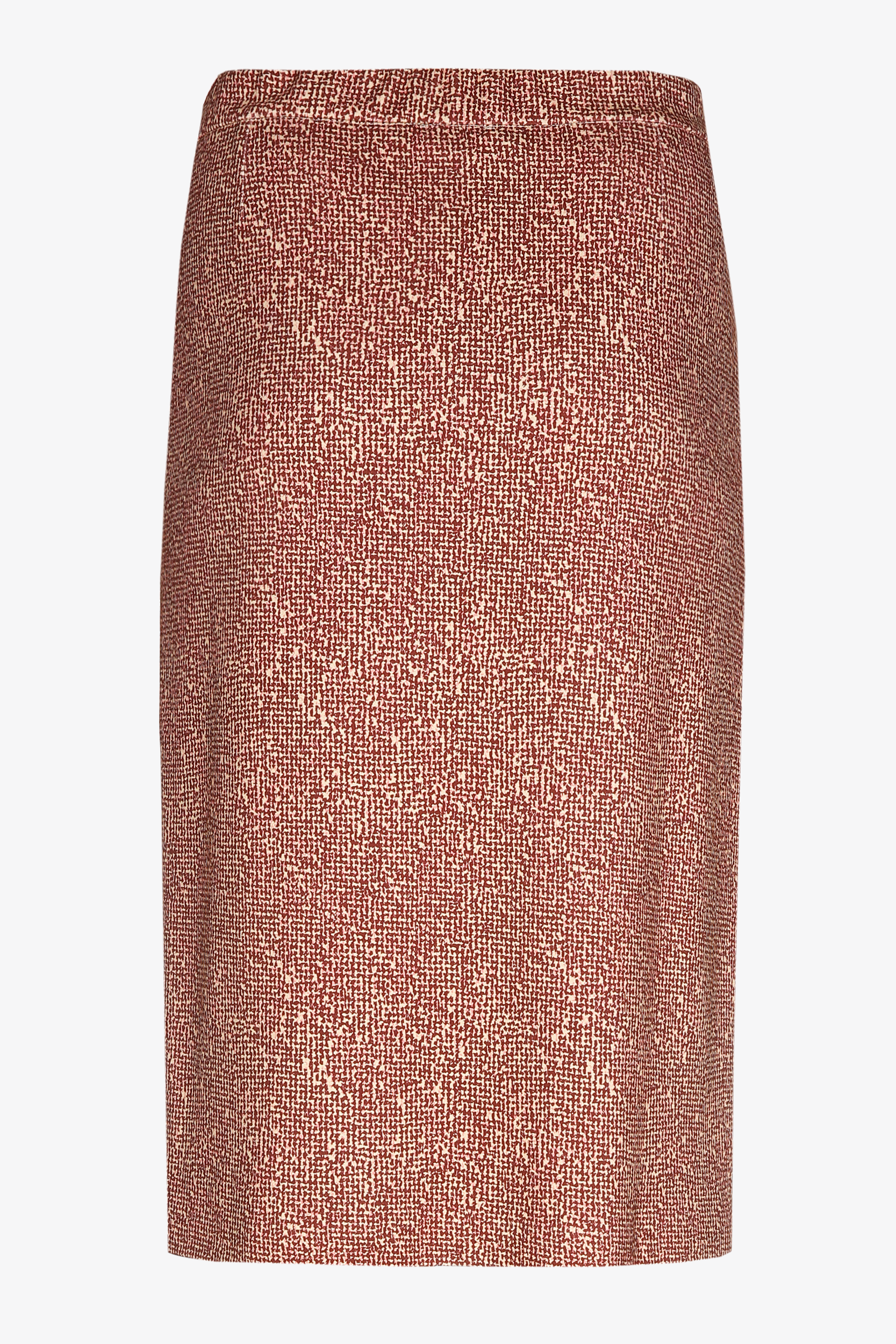 Jupe crayon féminine fendue
