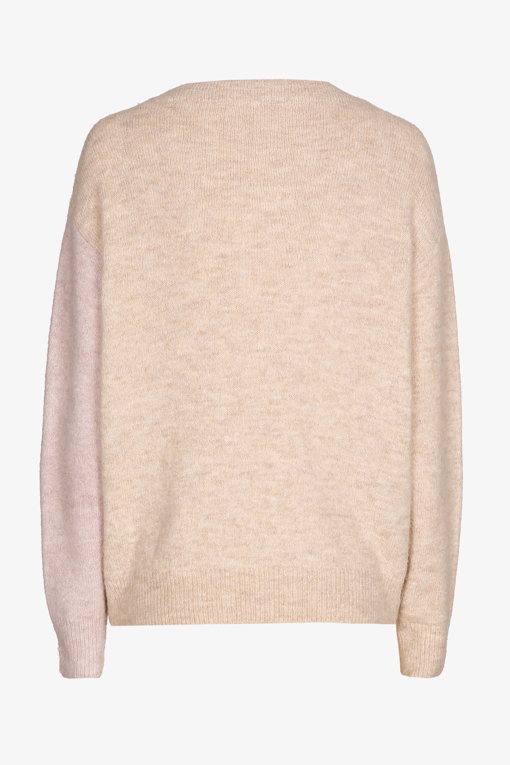 Mehrfarbiger Pullover mit Rundhalsausschnitt