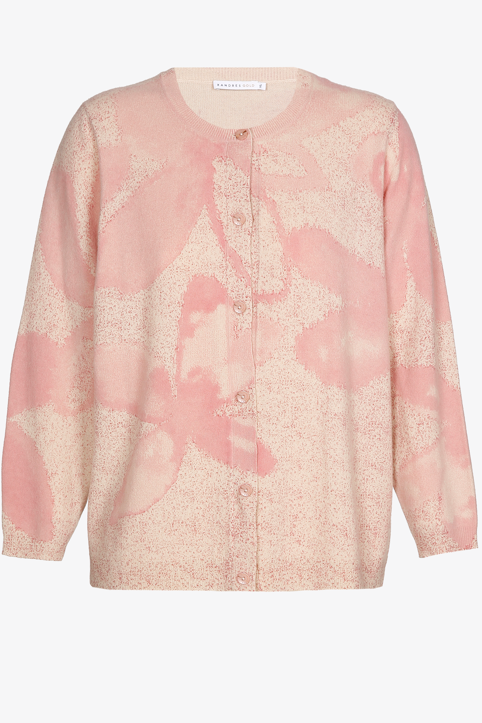 Gilet en laine à motif floral