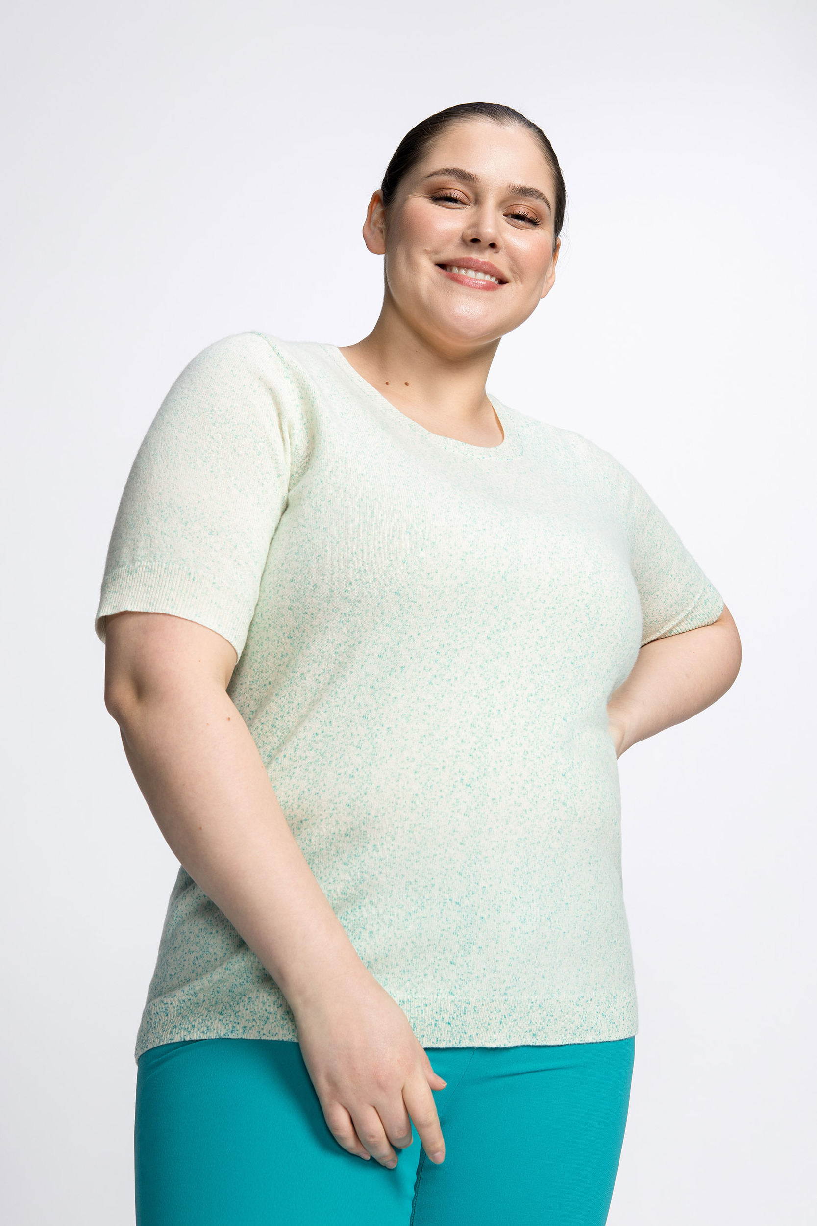 Pull en laine à manches courtes