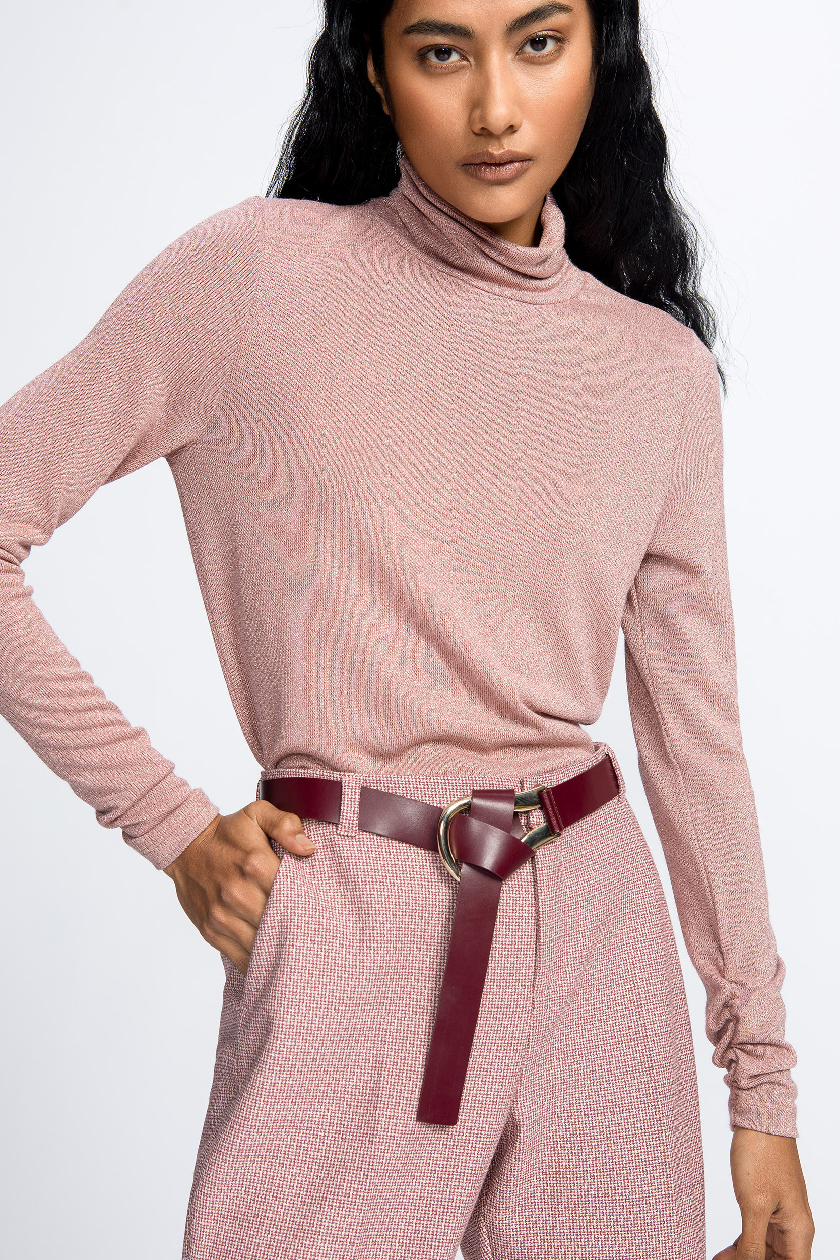 Unterziehpullover mit Lurex