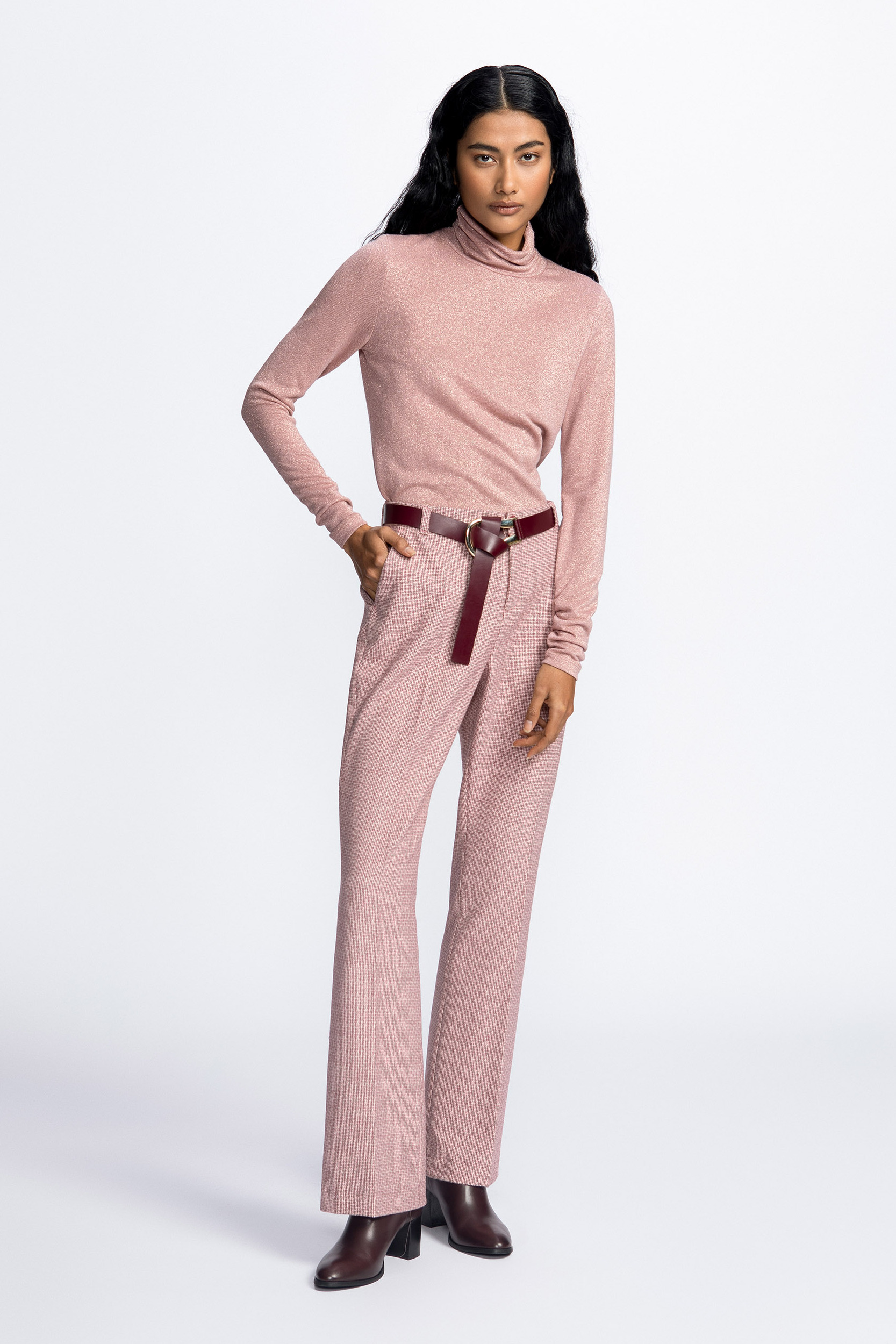 Unterziehpullover mit Lurex