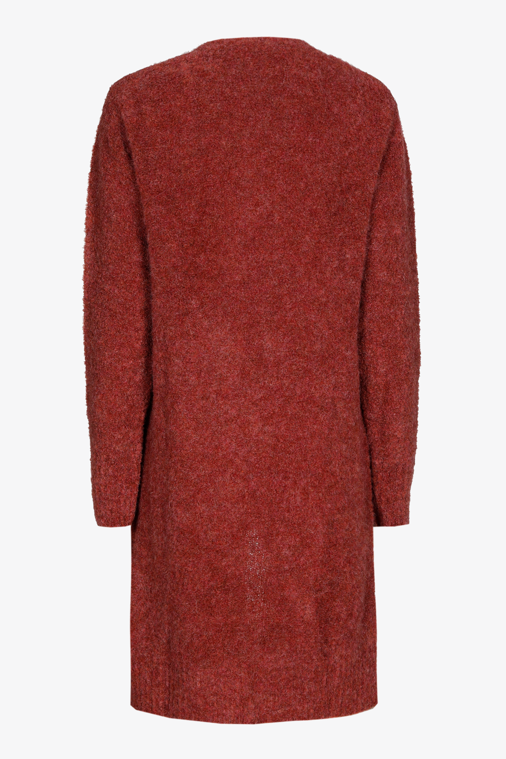 Gilet long en bouclé