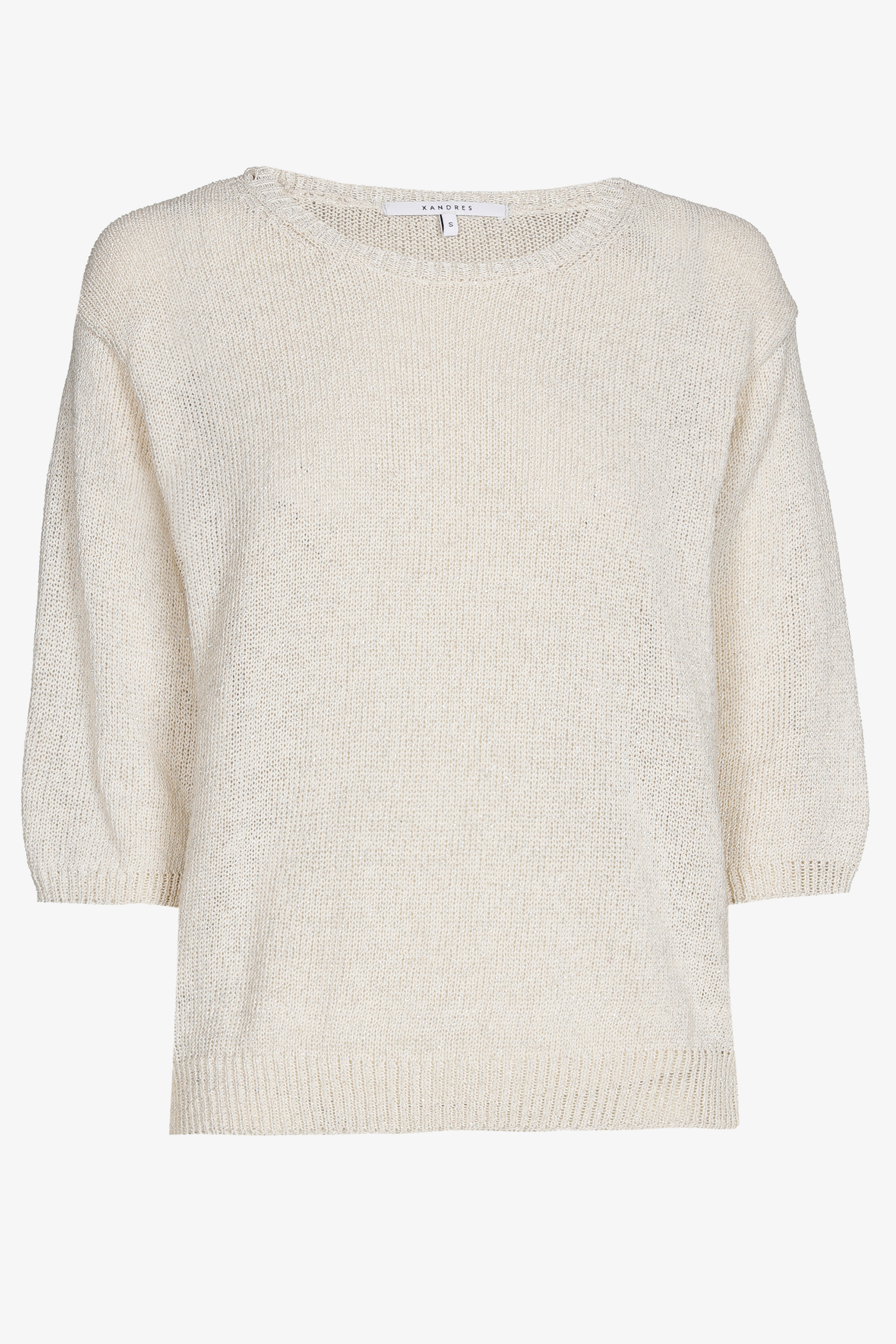 Loose-knit cotton jumper