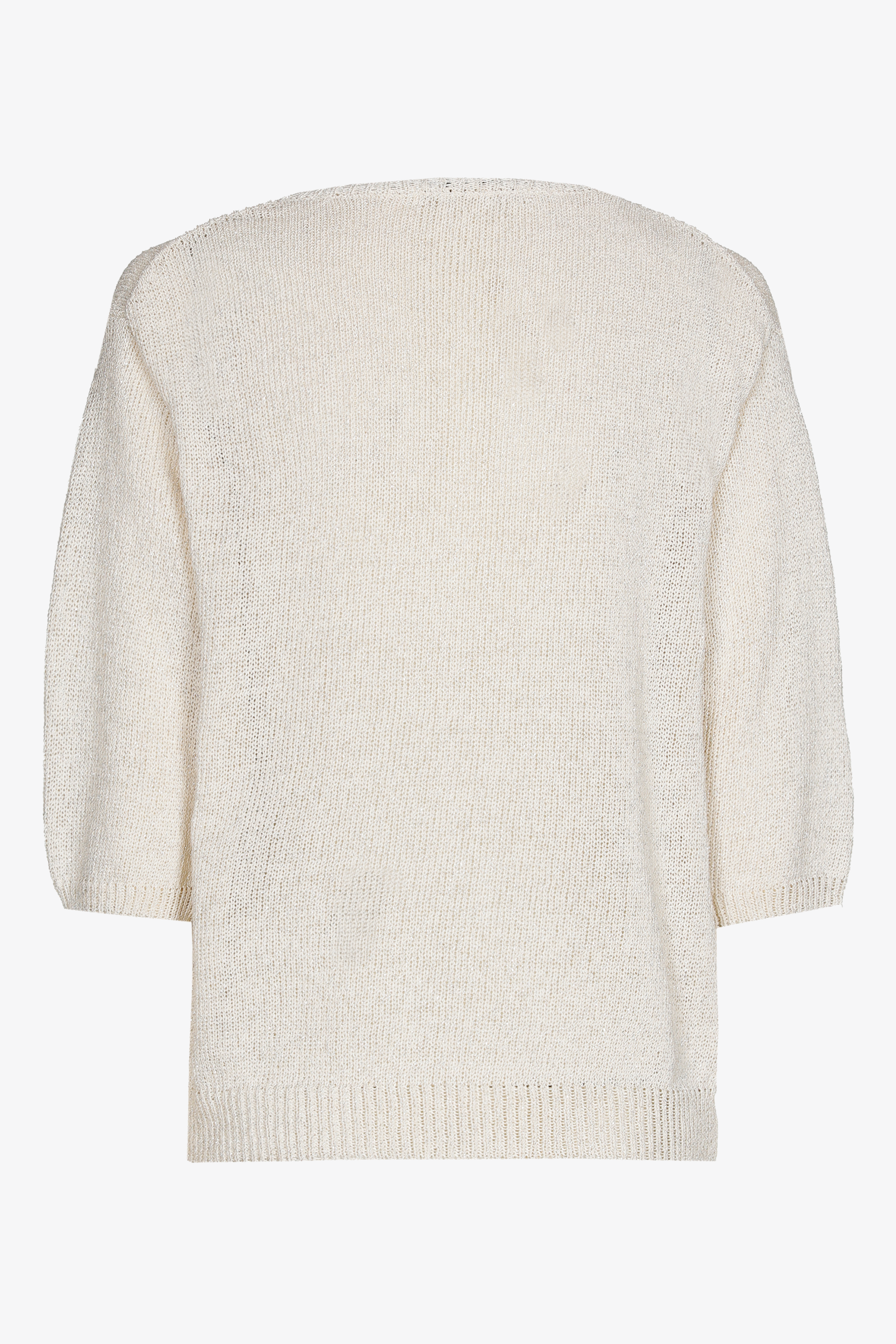 Loose-knit cotton jumper