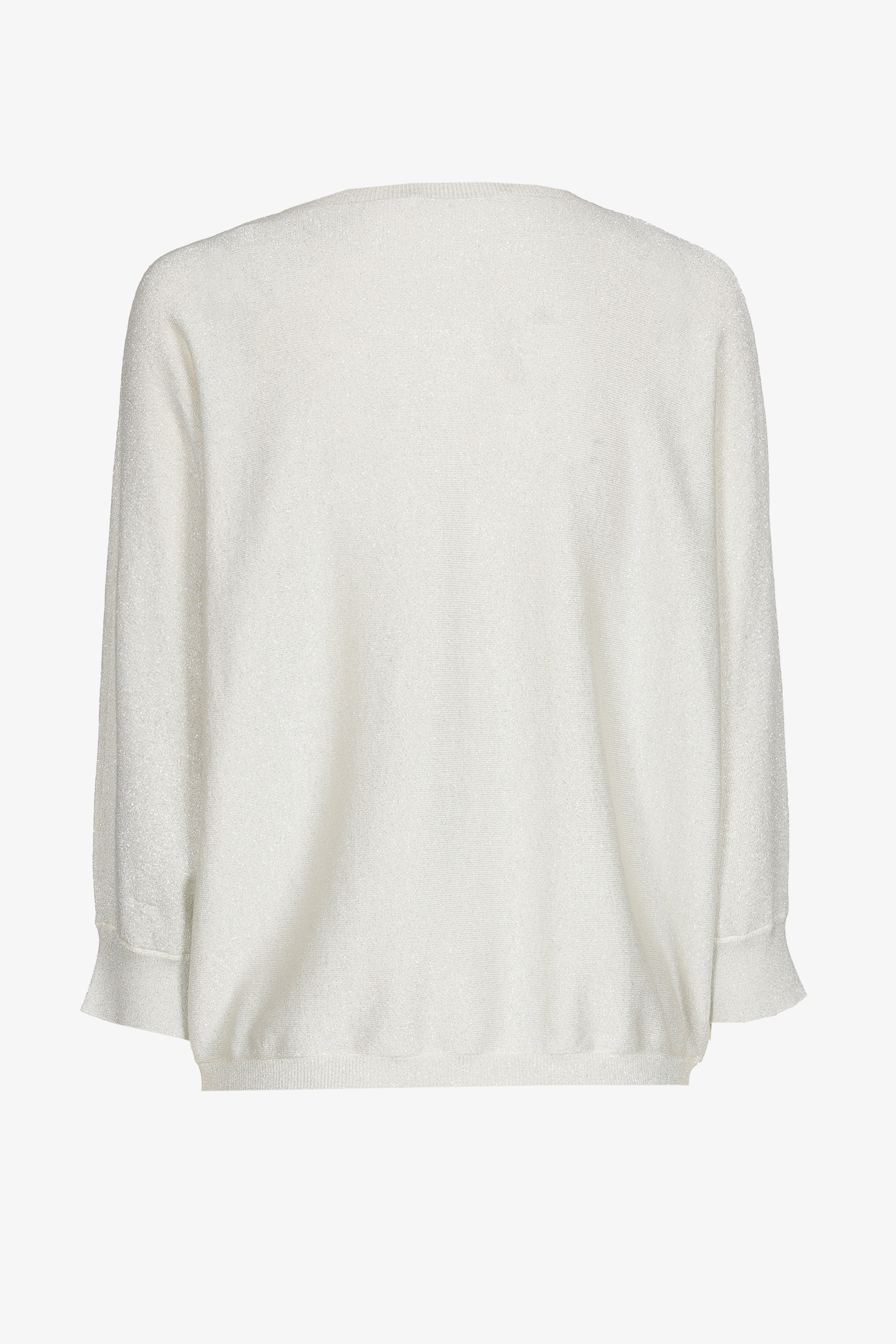 Soepelvallende lurex pull