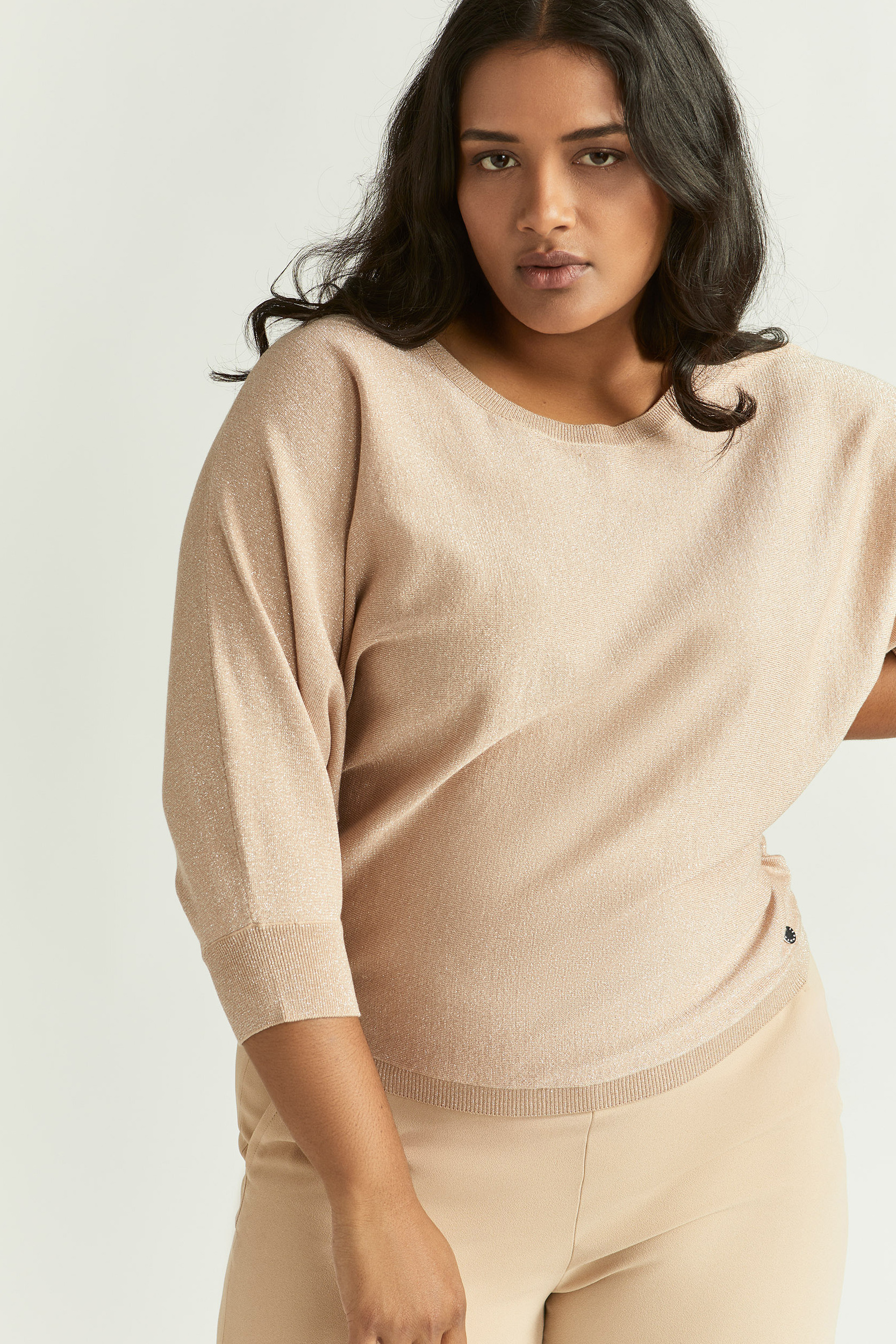 Soft lurex pullover