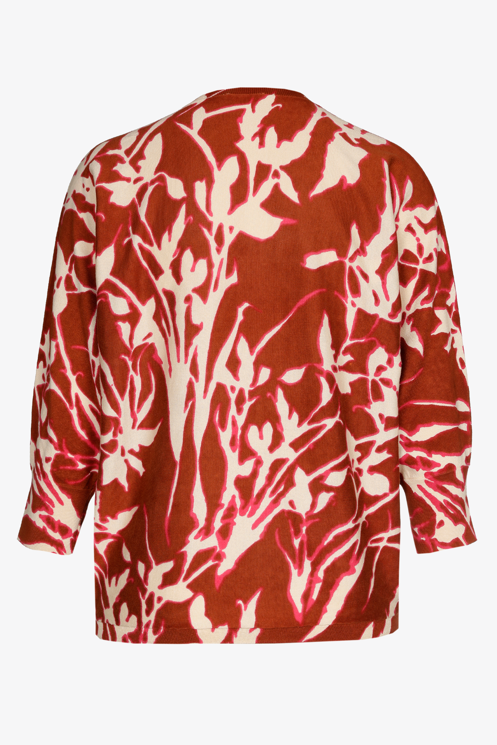 Pullover with original floral print