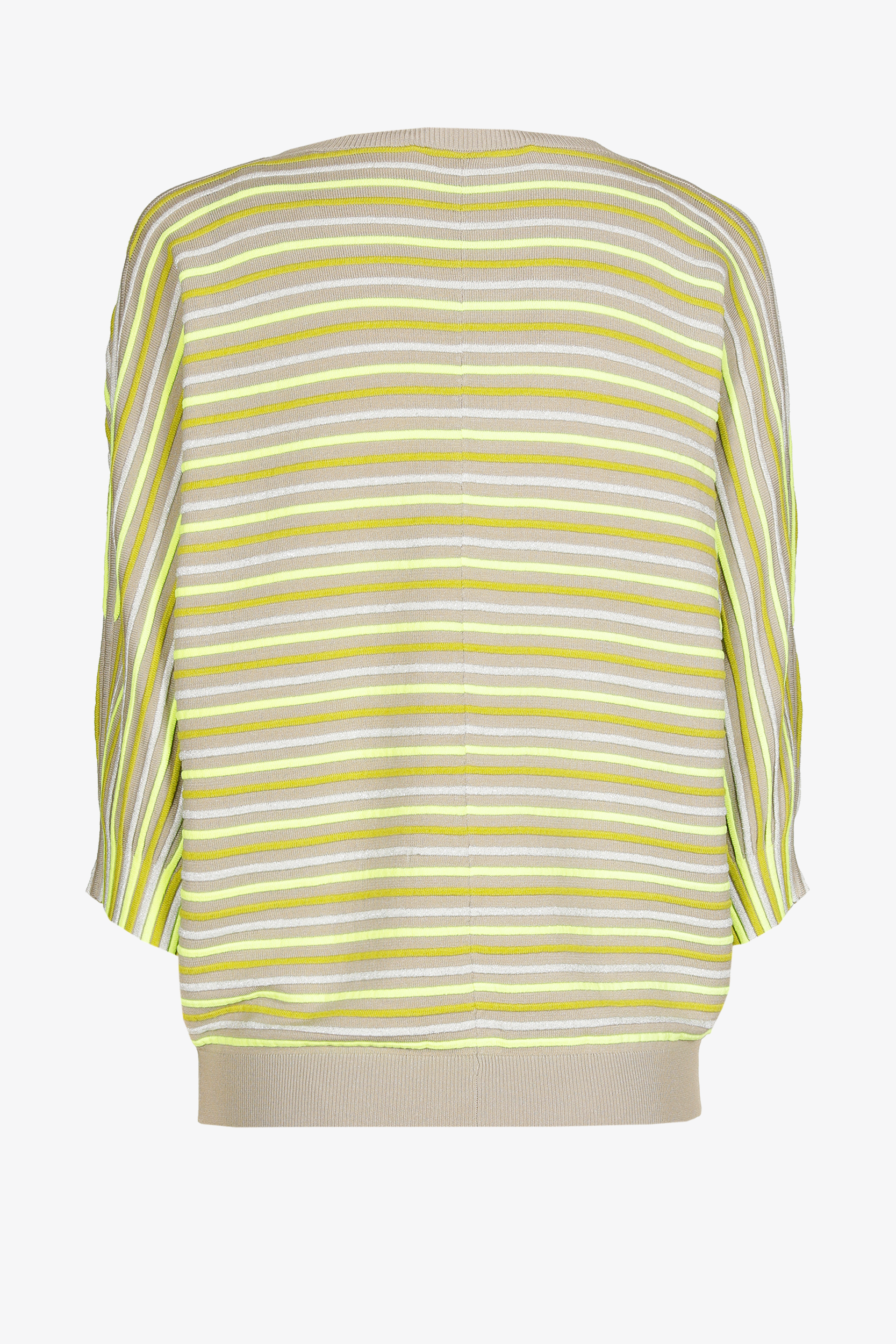 Gestreepte pull met pofmouw