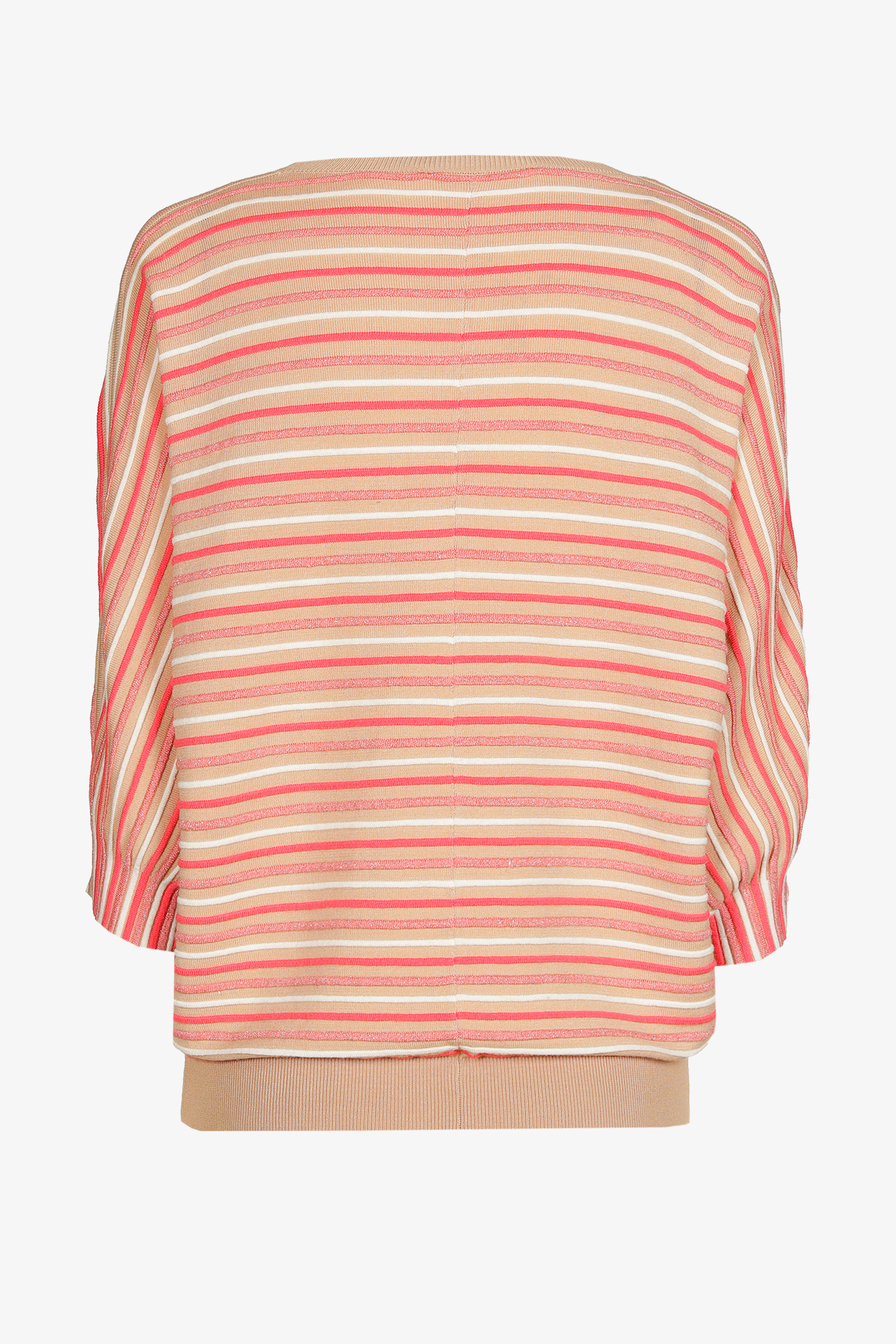 Gestreepte pull met pofmouw