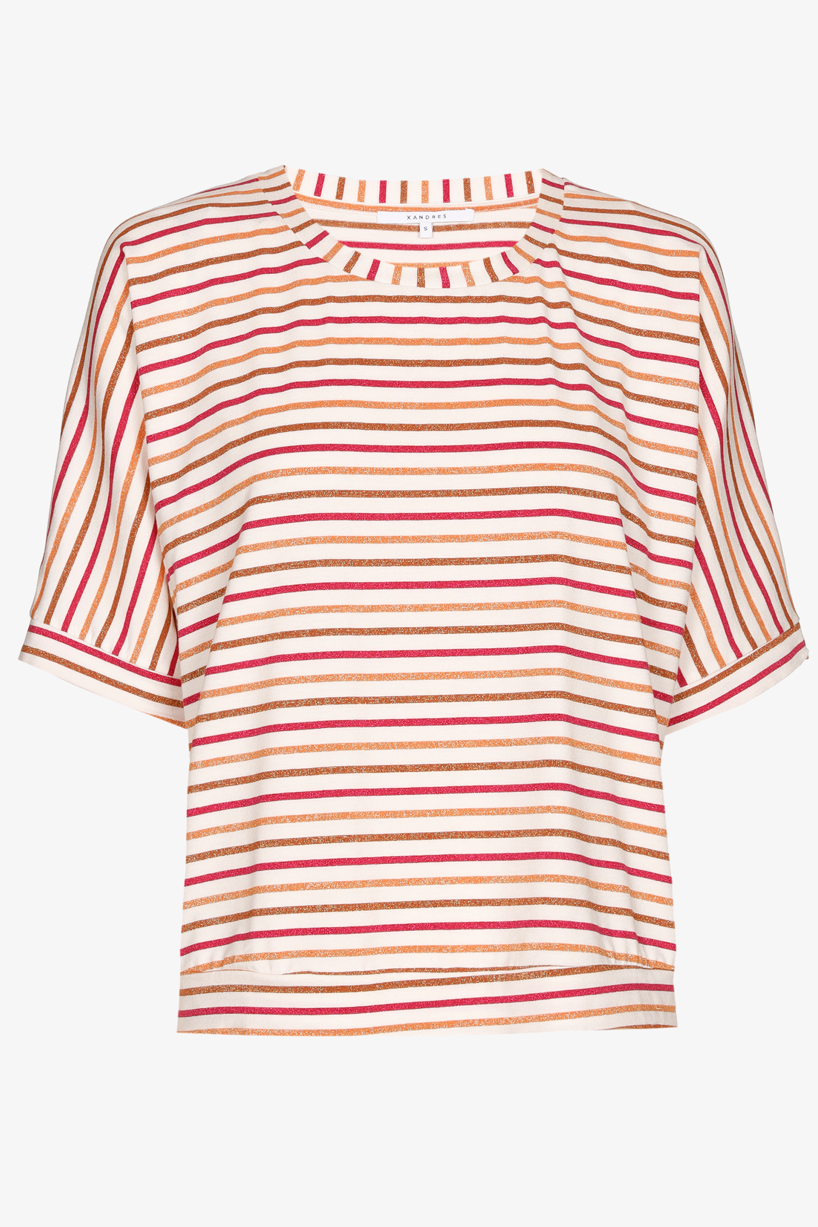 Mehrfarbiges T-Shirt mit Streifen
