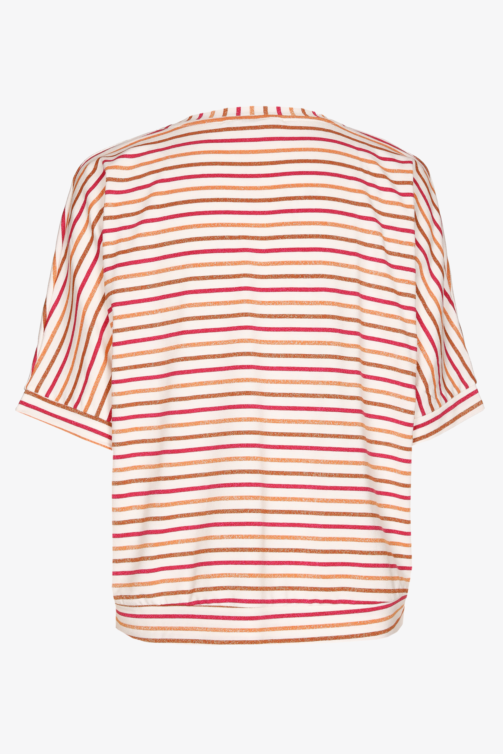 Multicolor t-shirt met strepen