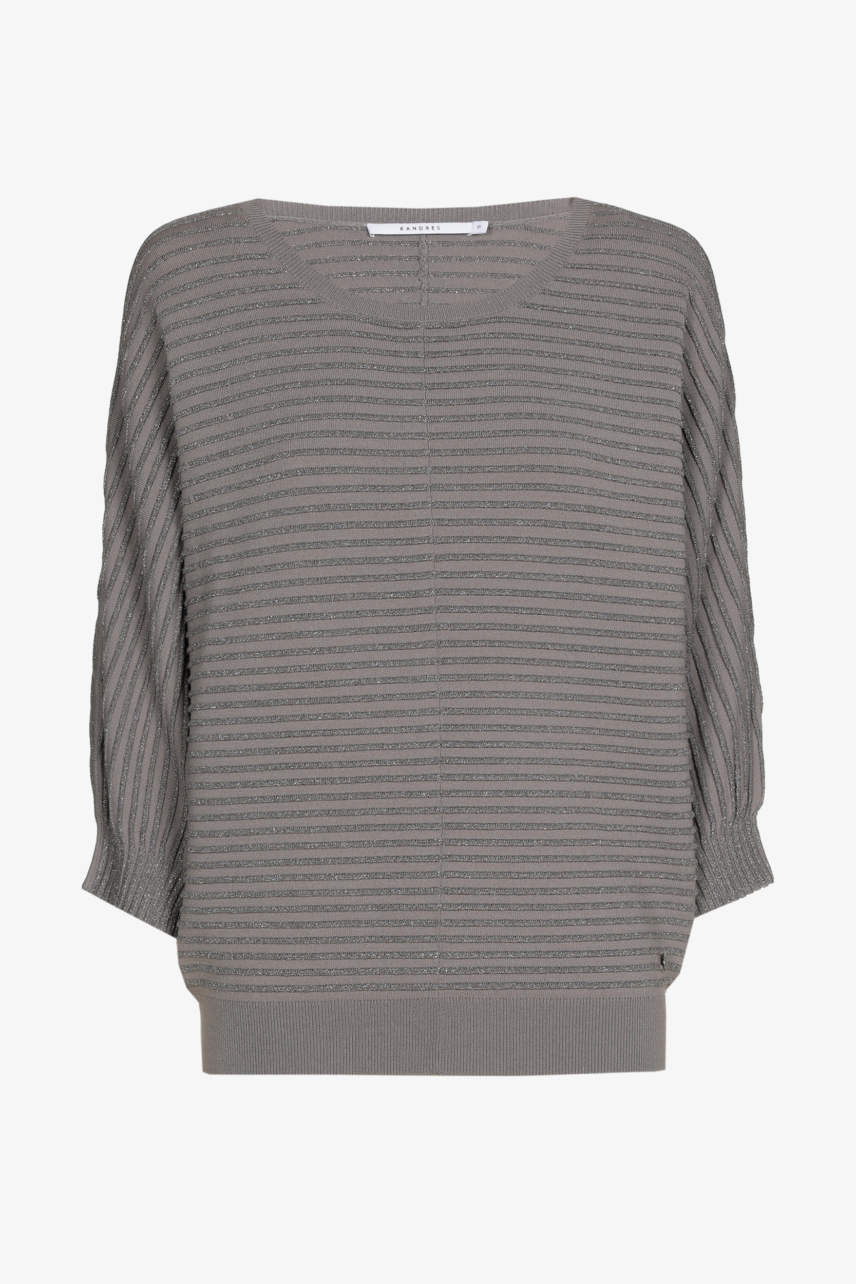 Trui in lurex met ronde hals