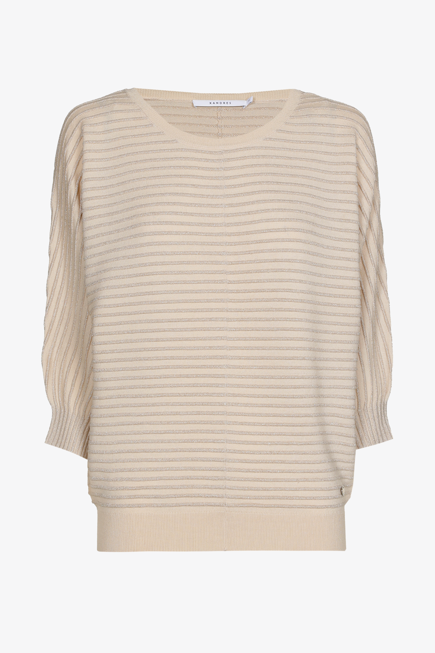 Trui in lurex met ronde hals