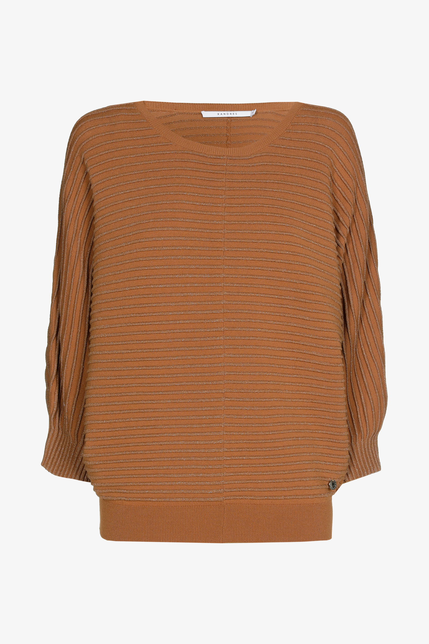 Trui in lurex met ronde hals