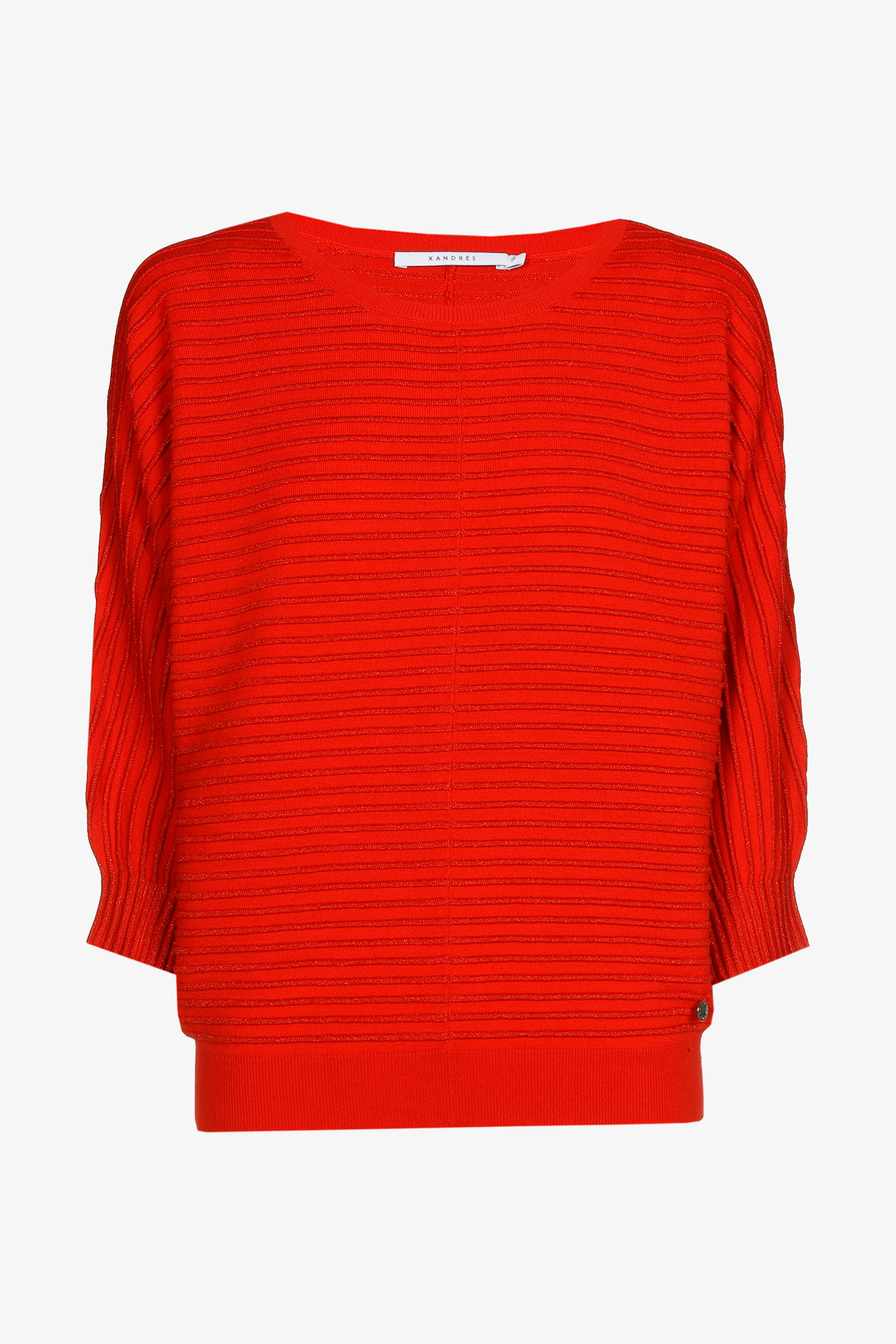 Trui in lurex met ronde hals