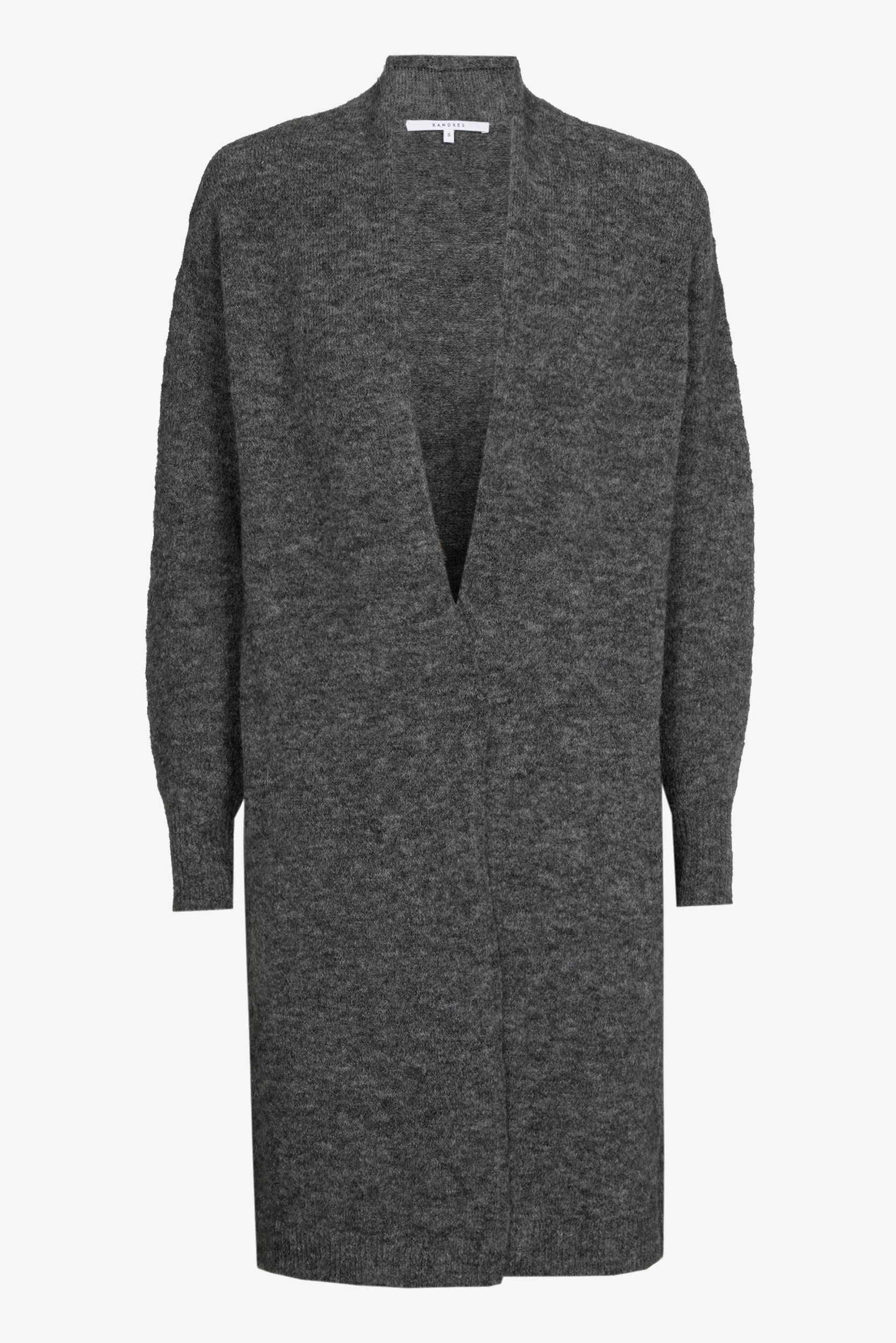 Lange gilet met alpacawol