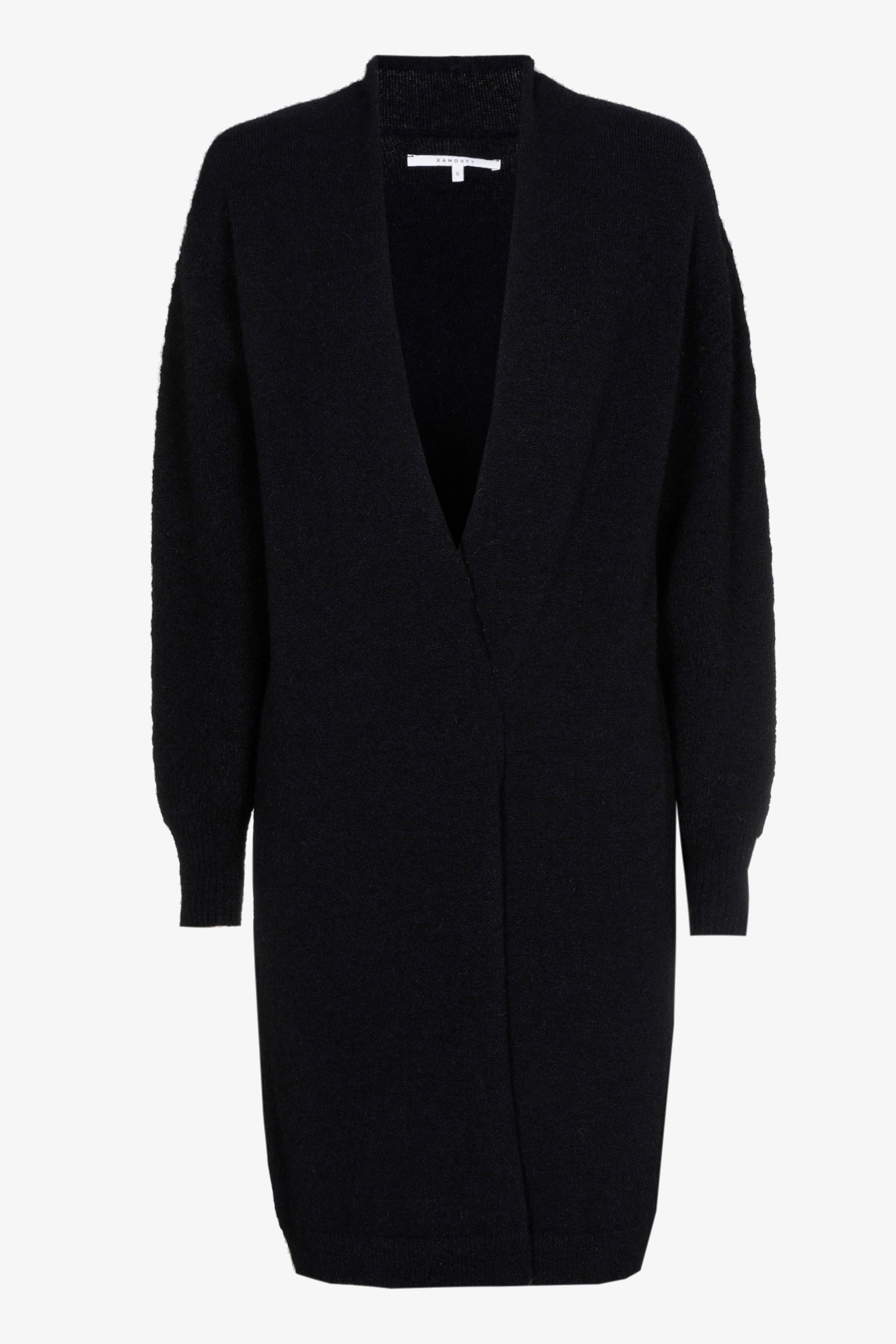 Lange gilet met alpacawol