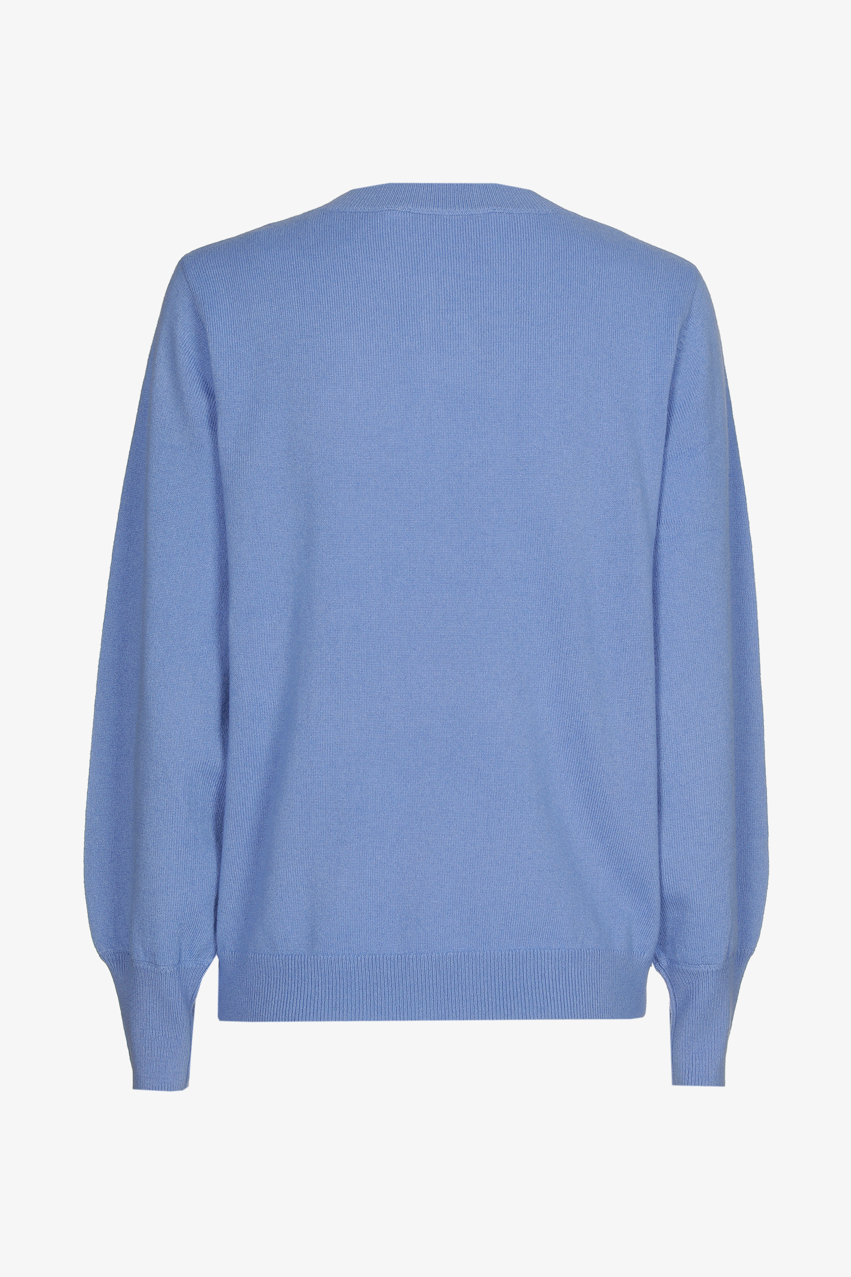 Wollen pull met plooidetail 