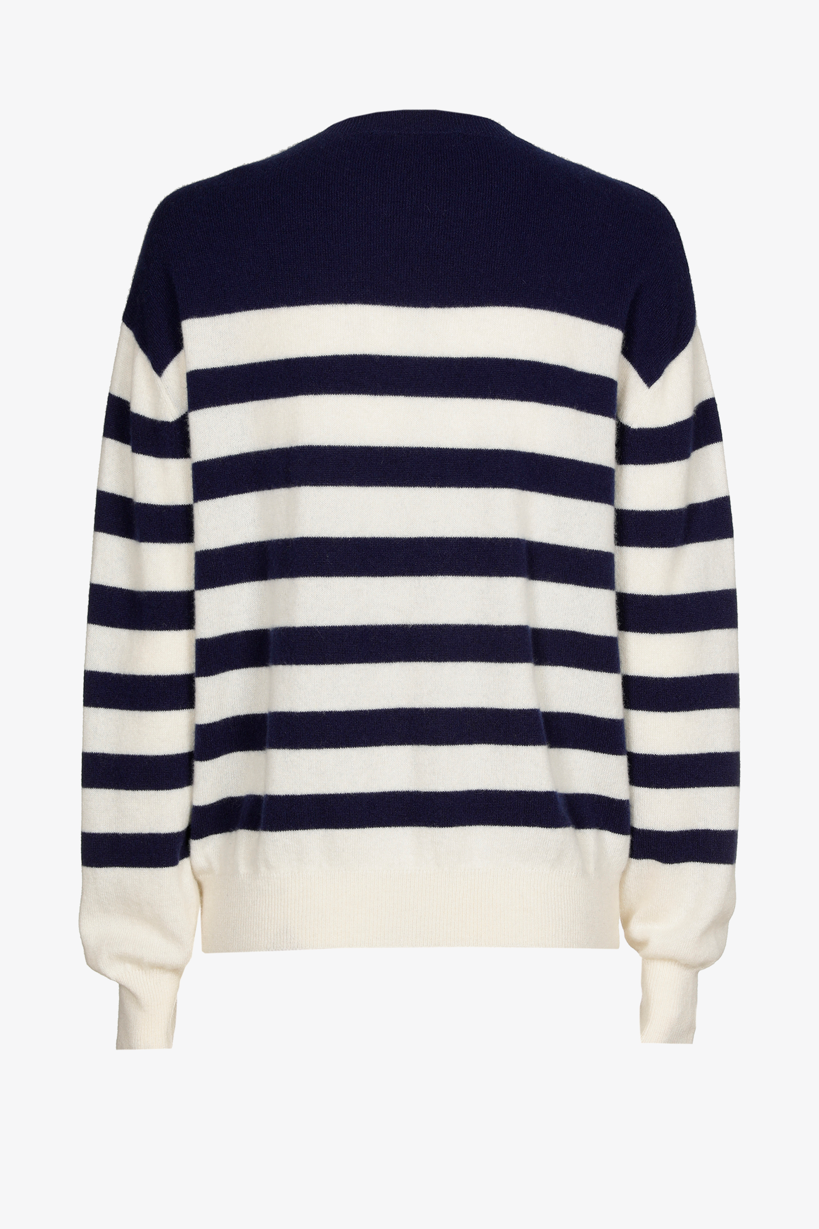 Pull rayé en cachemire