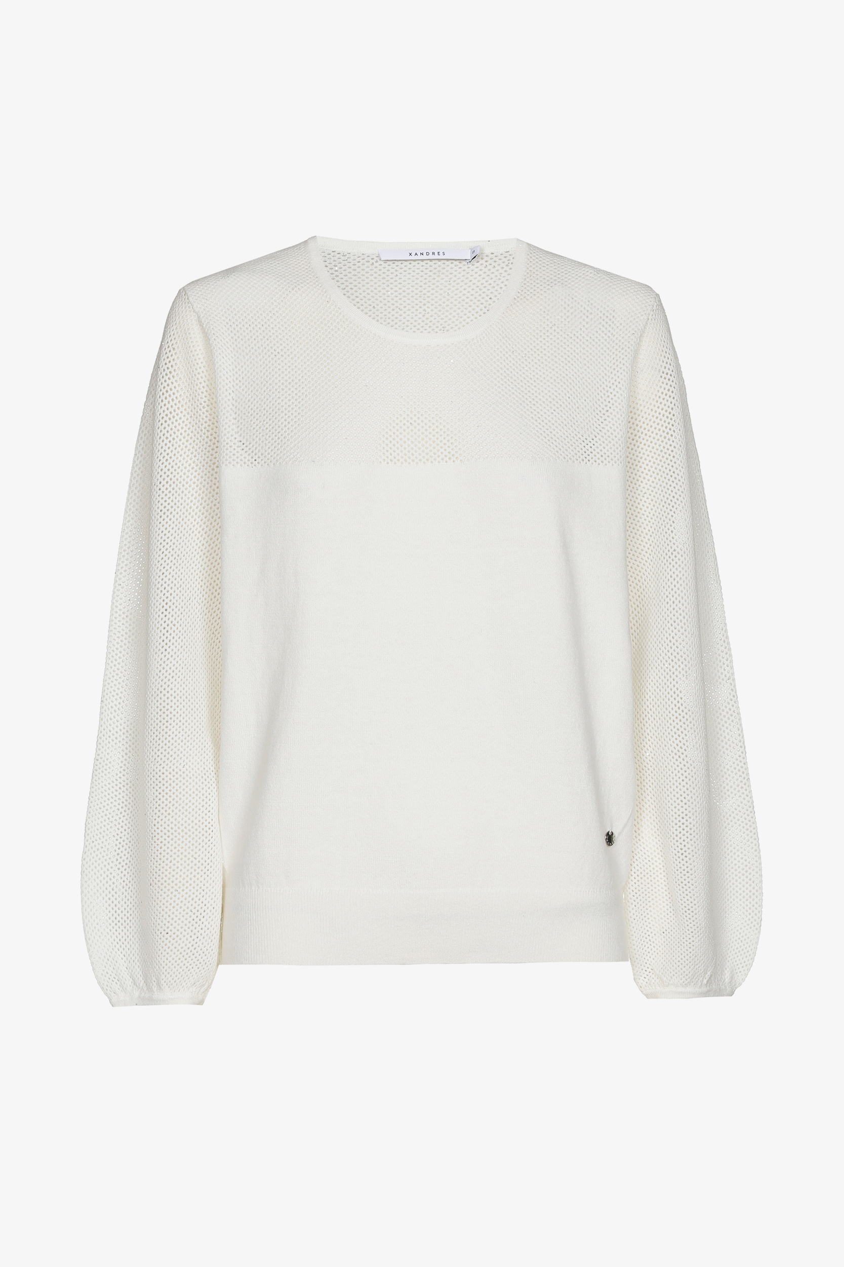 Pull doux en maille ajourée