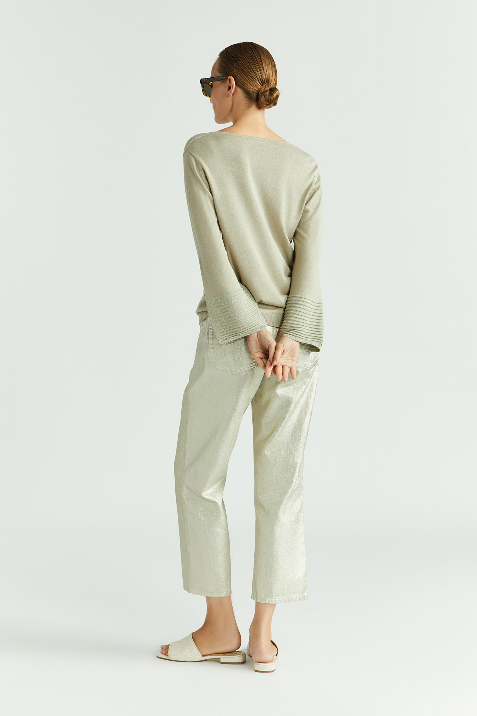 Pull d’été en soie et en lurex