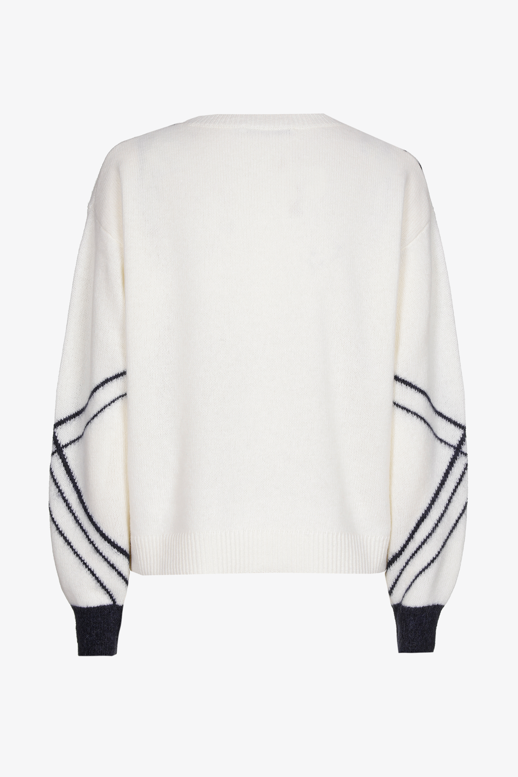 Geruite pull van zomerse wolmix