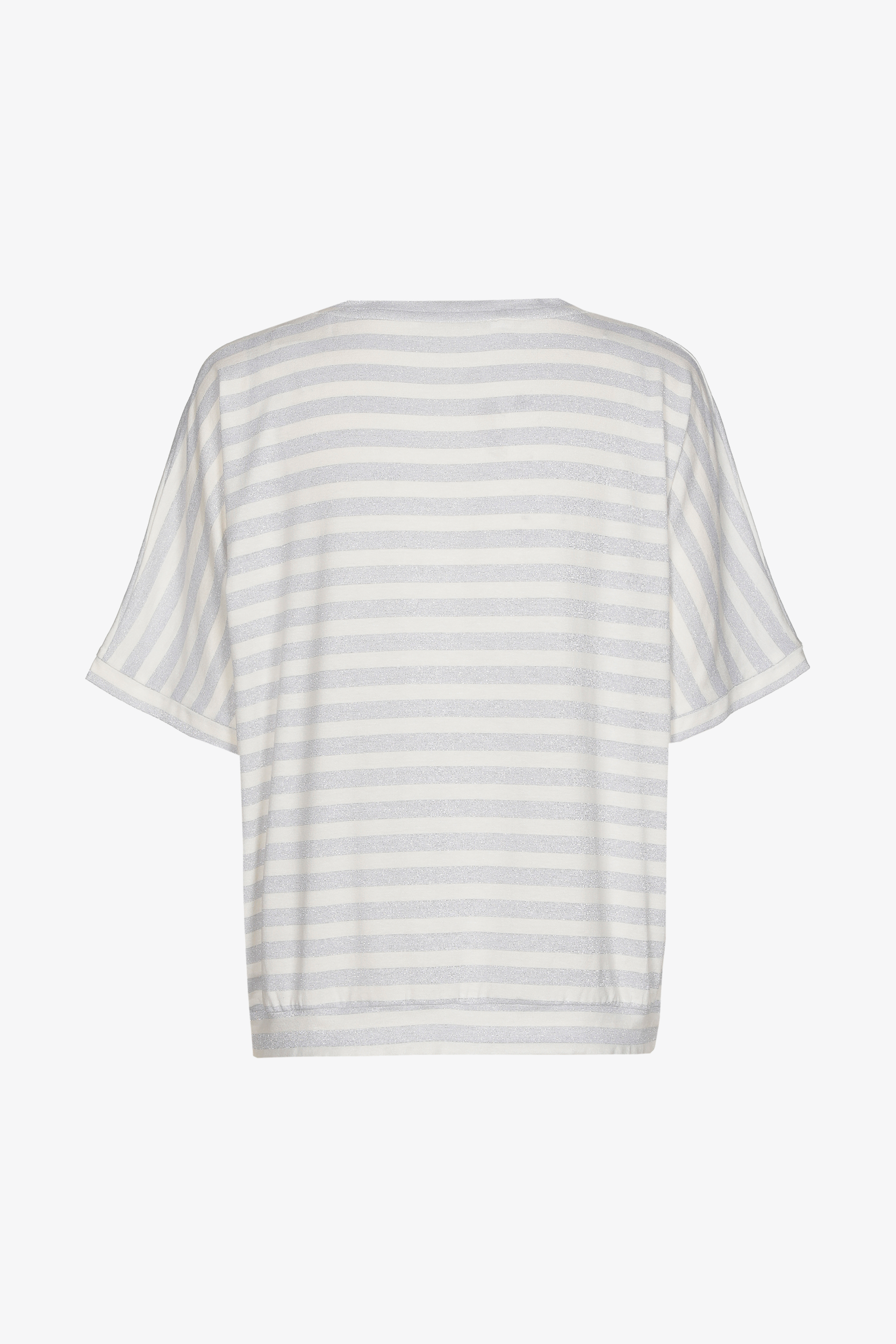 T-shirt with lurex stripes