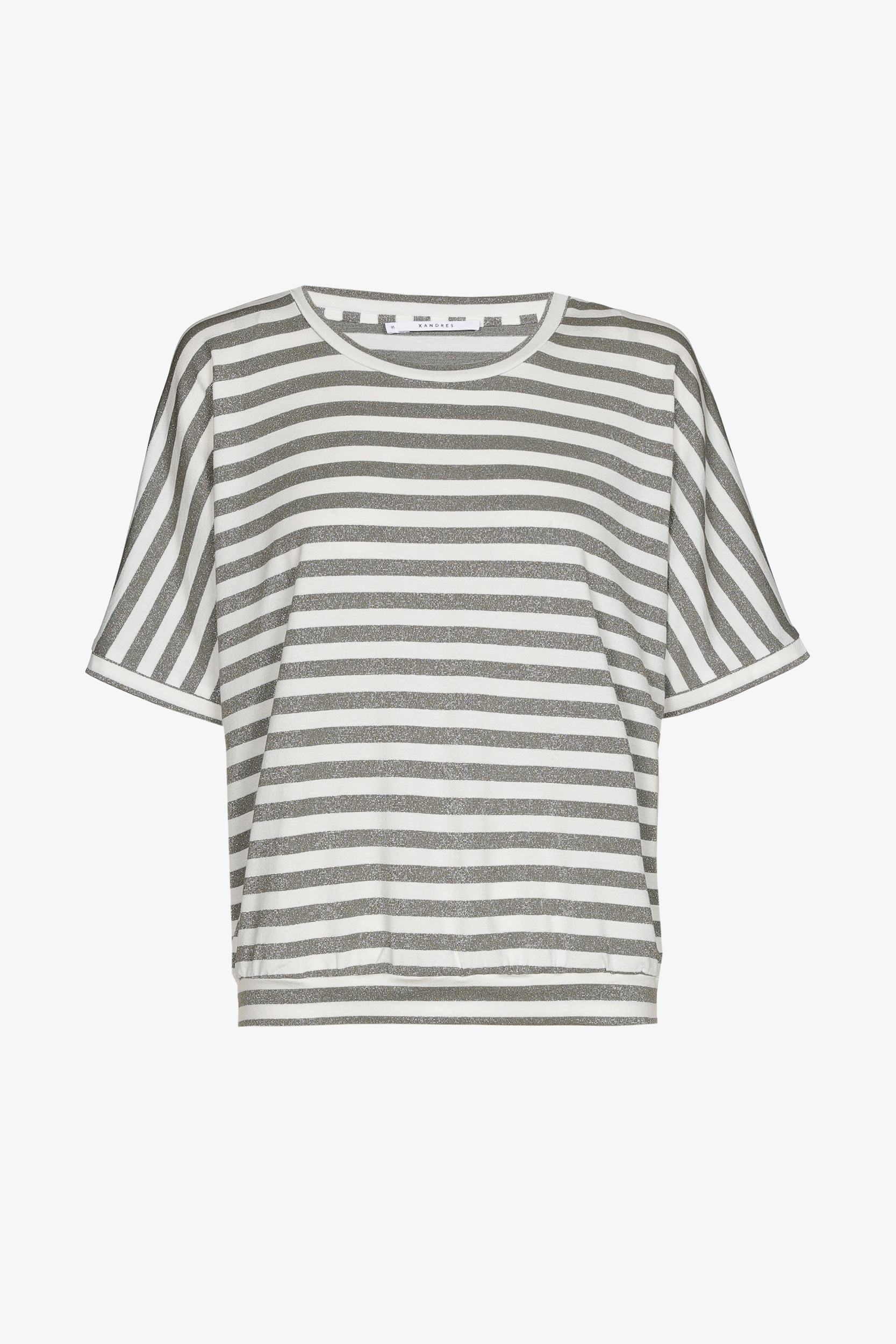 T-shirt with lurex stripes