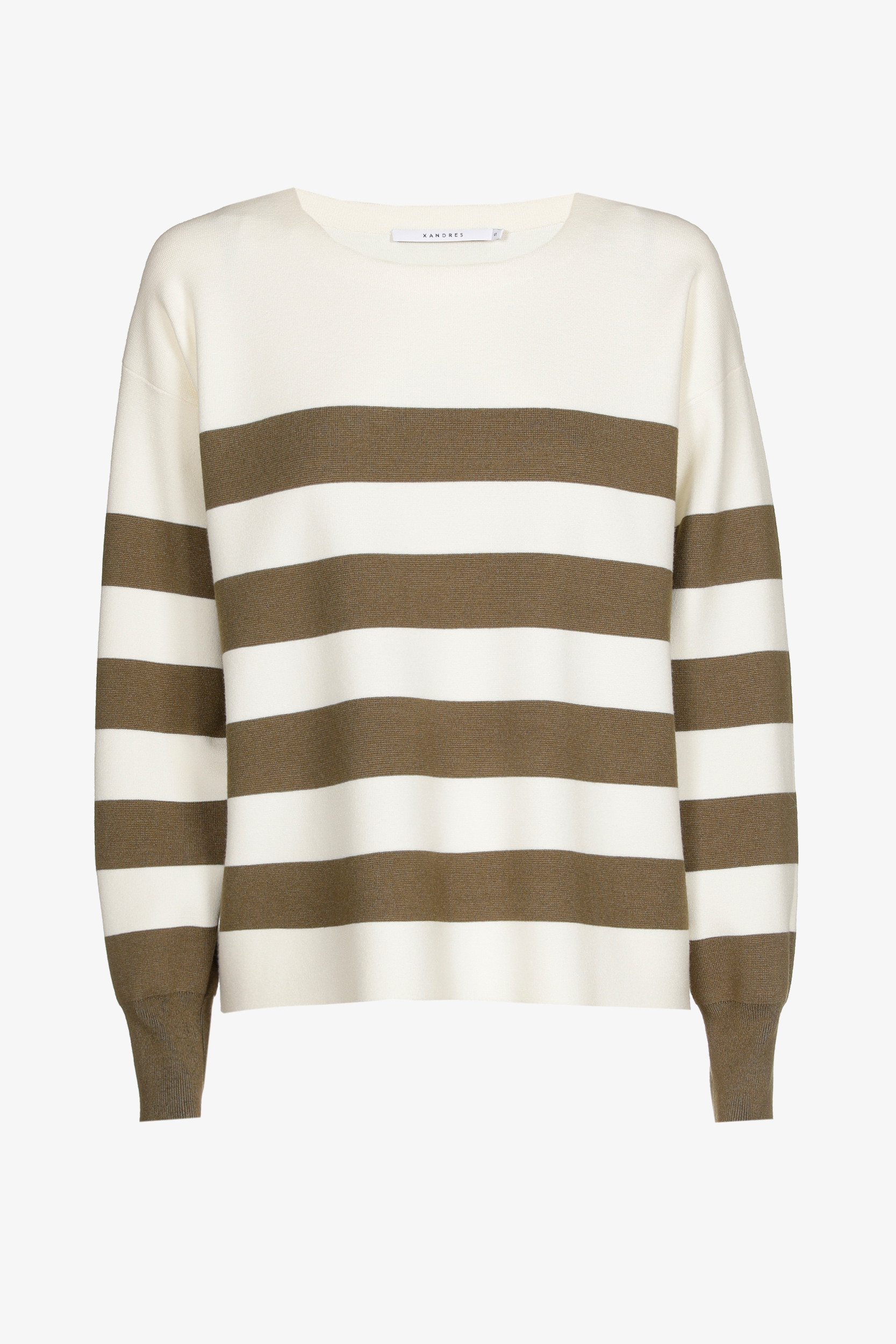 Pull rayé en tissu milano