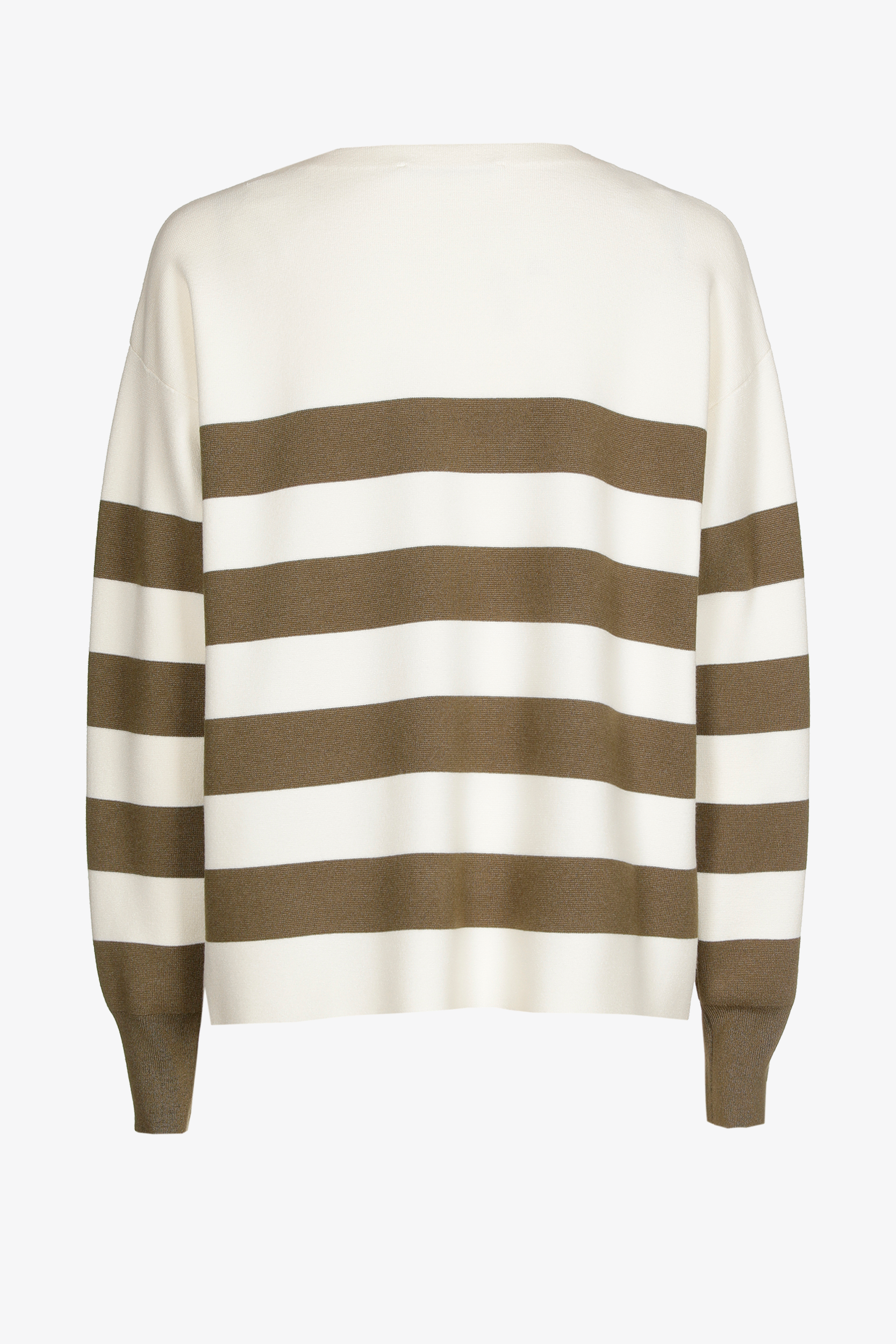 Pull rayé en tissu milano