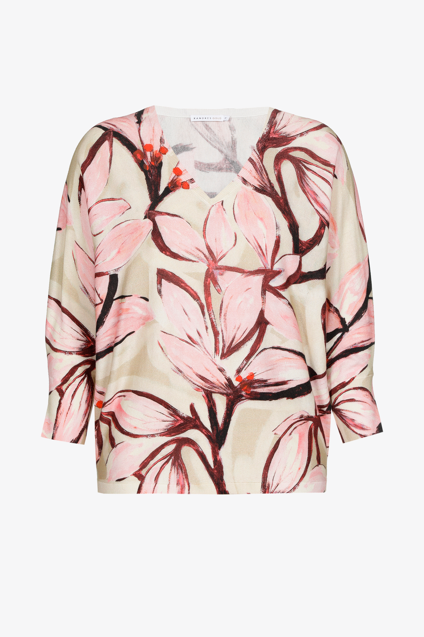 Katoenen pull met bloemenprint