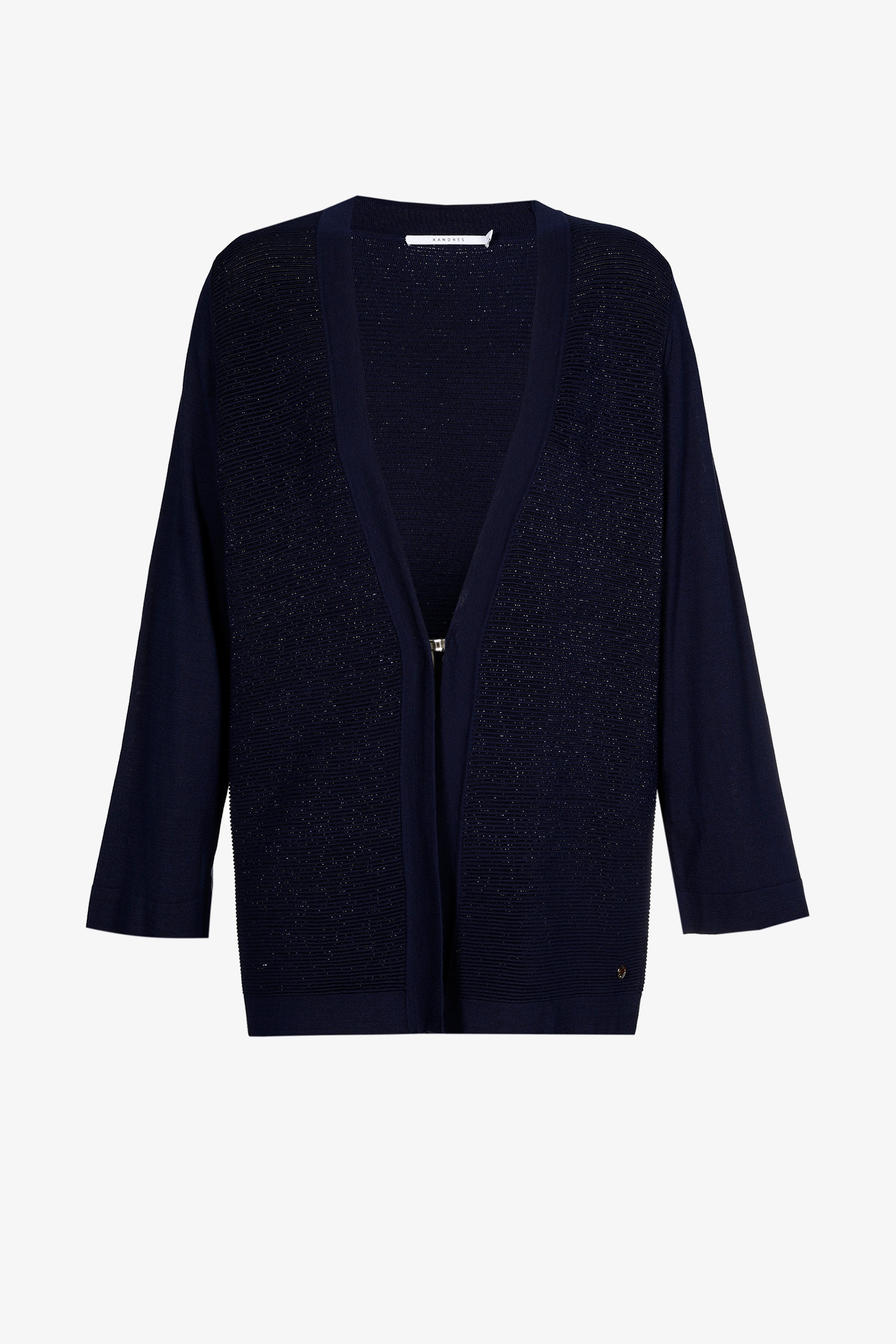 Soepelvallende gilet met zijde