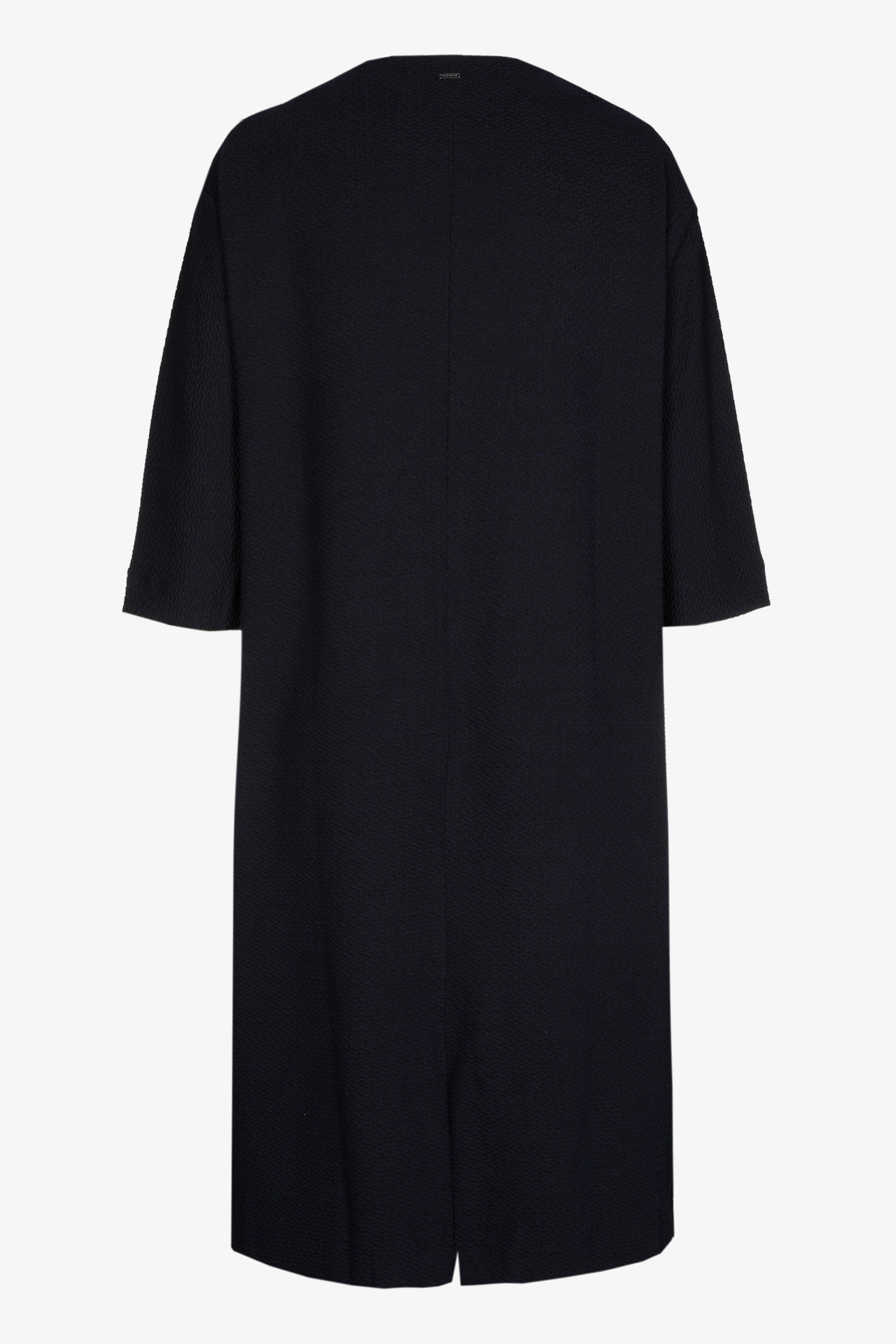 Midi dress with waffle stitching