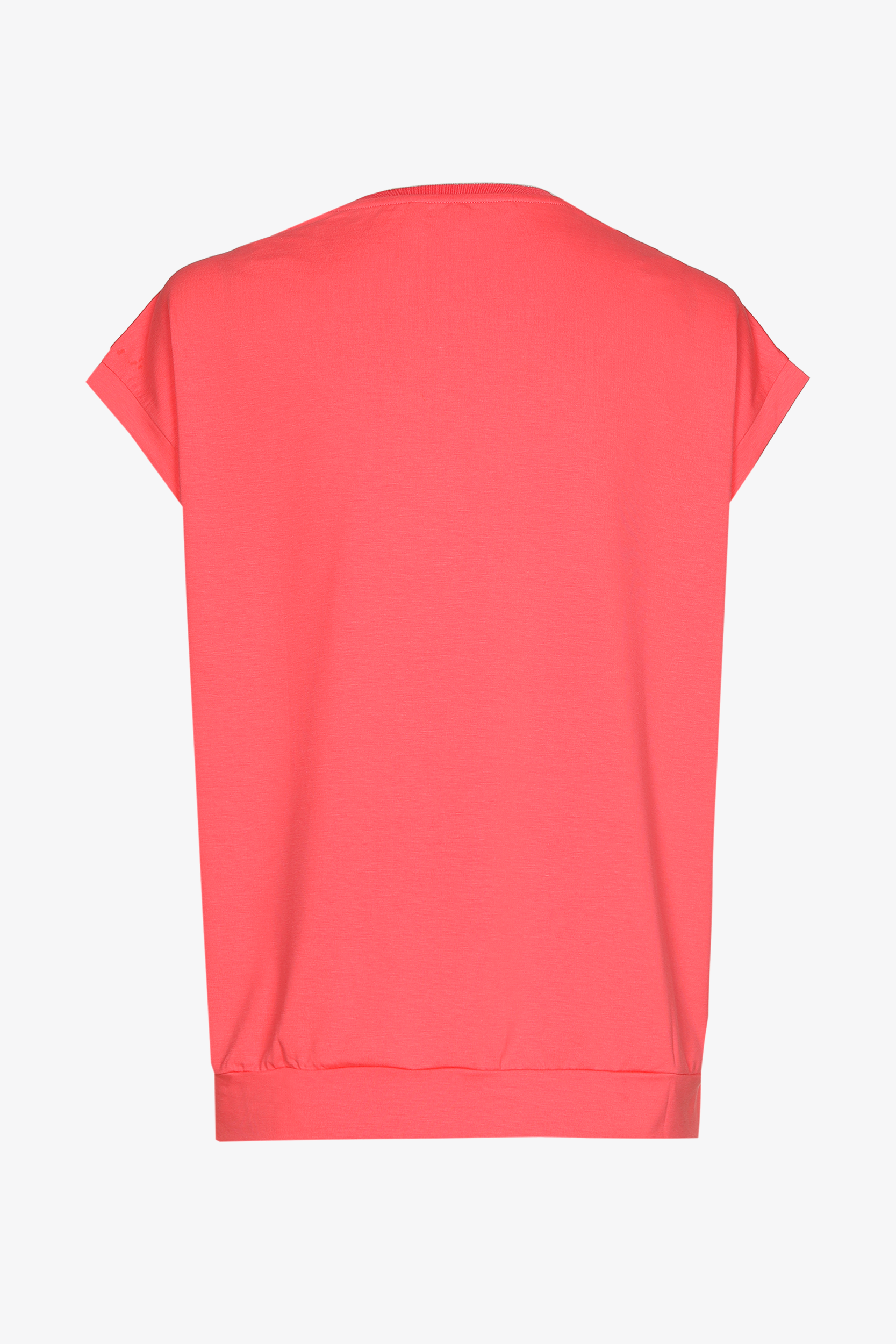 Jersey T-shirt with V-neck