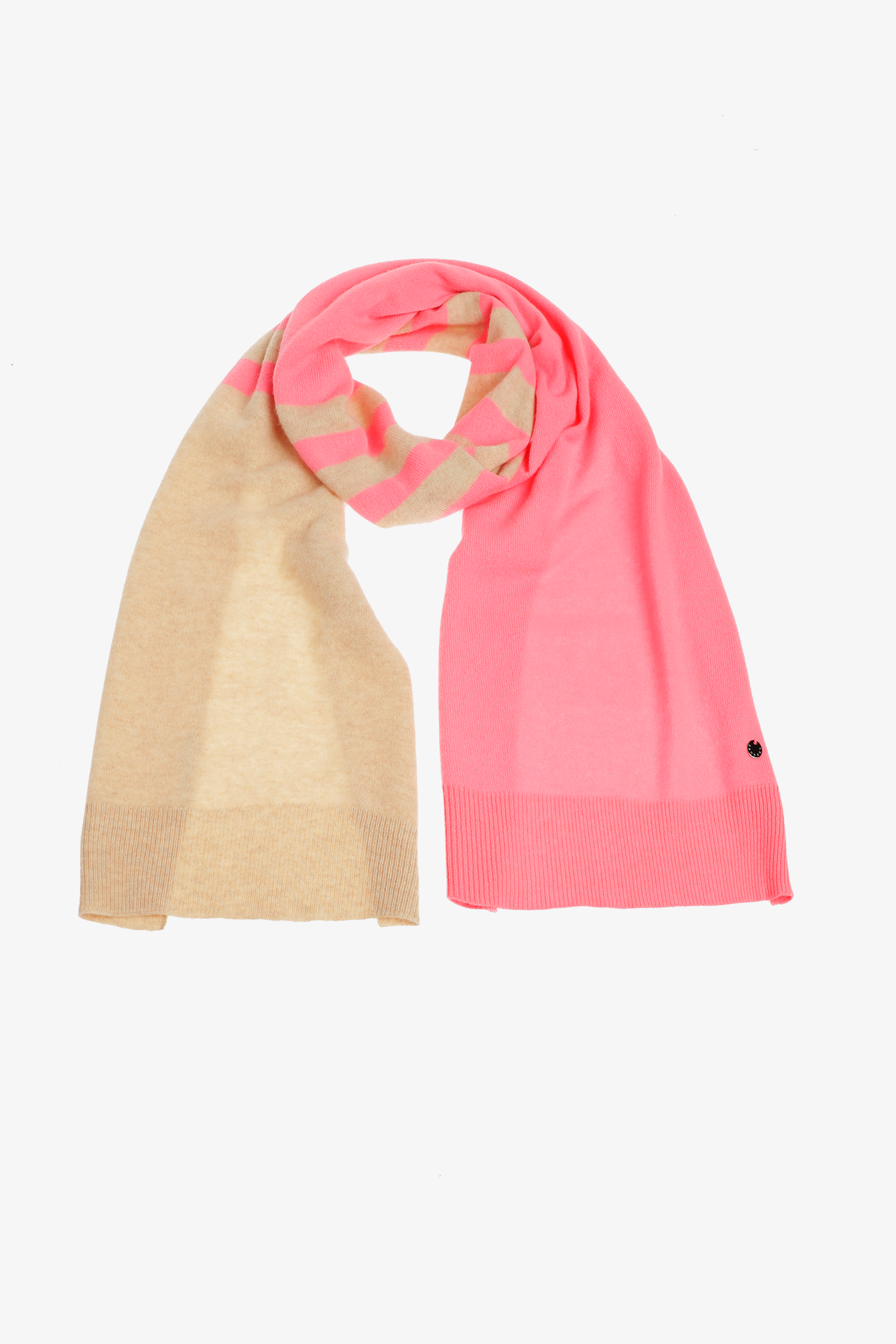 Gestreepte sjaal van cashmere