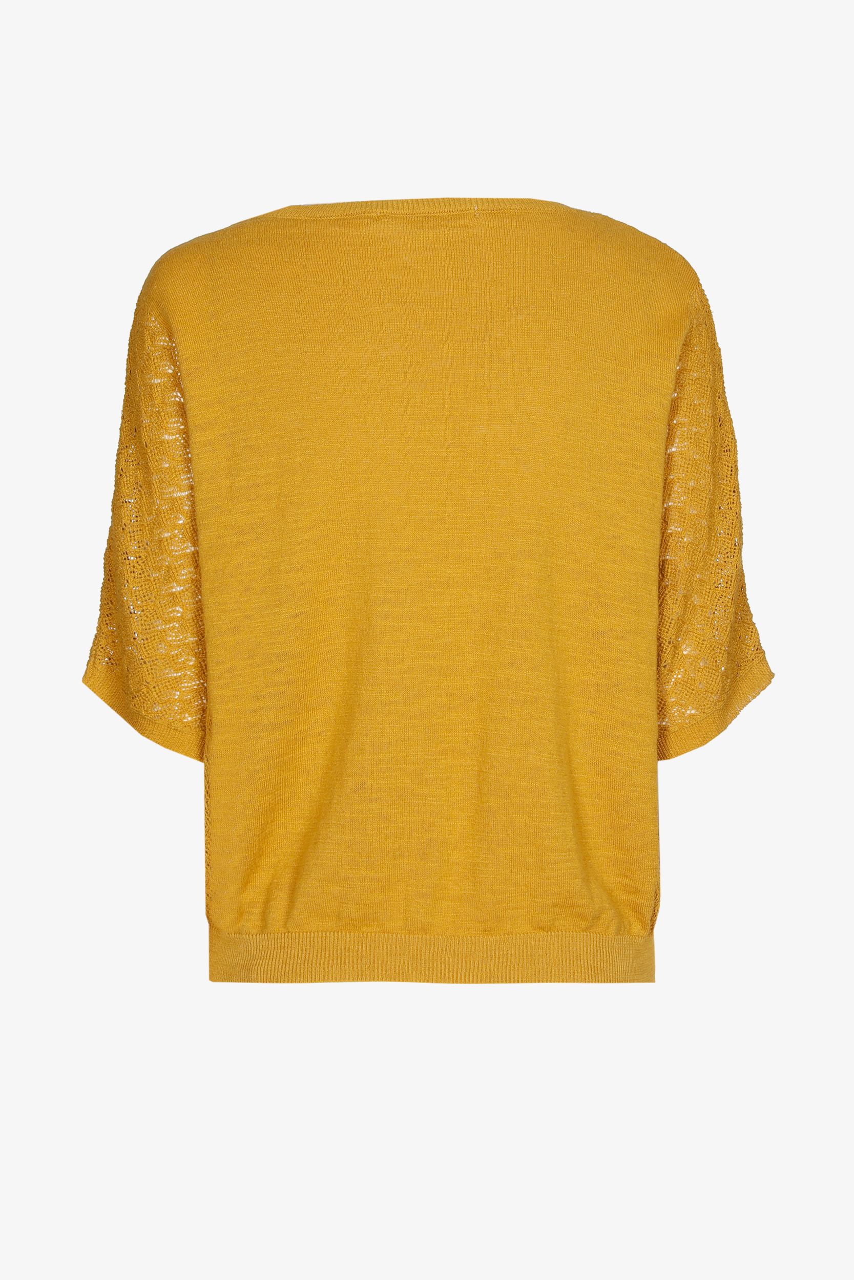Jumper with openwork knit details