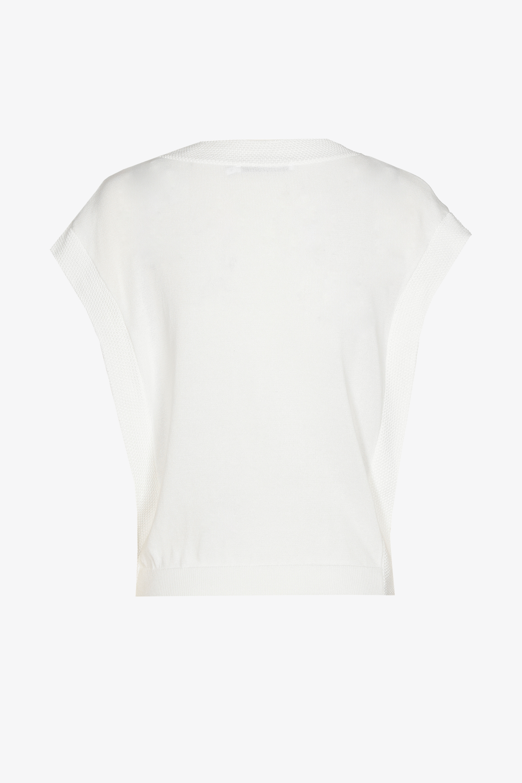 Mouwloze pull met fantasieboord