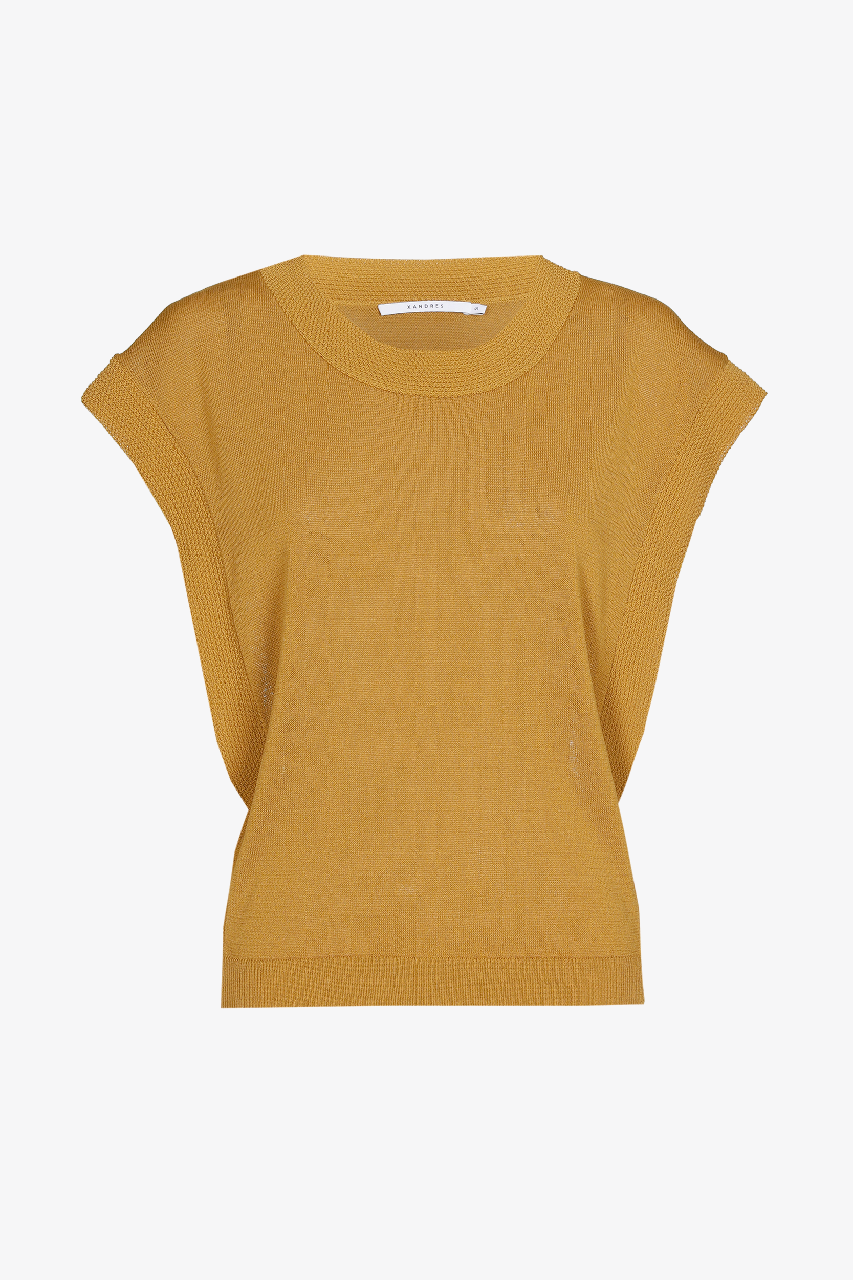 Mouwloze pull met fantasieboord