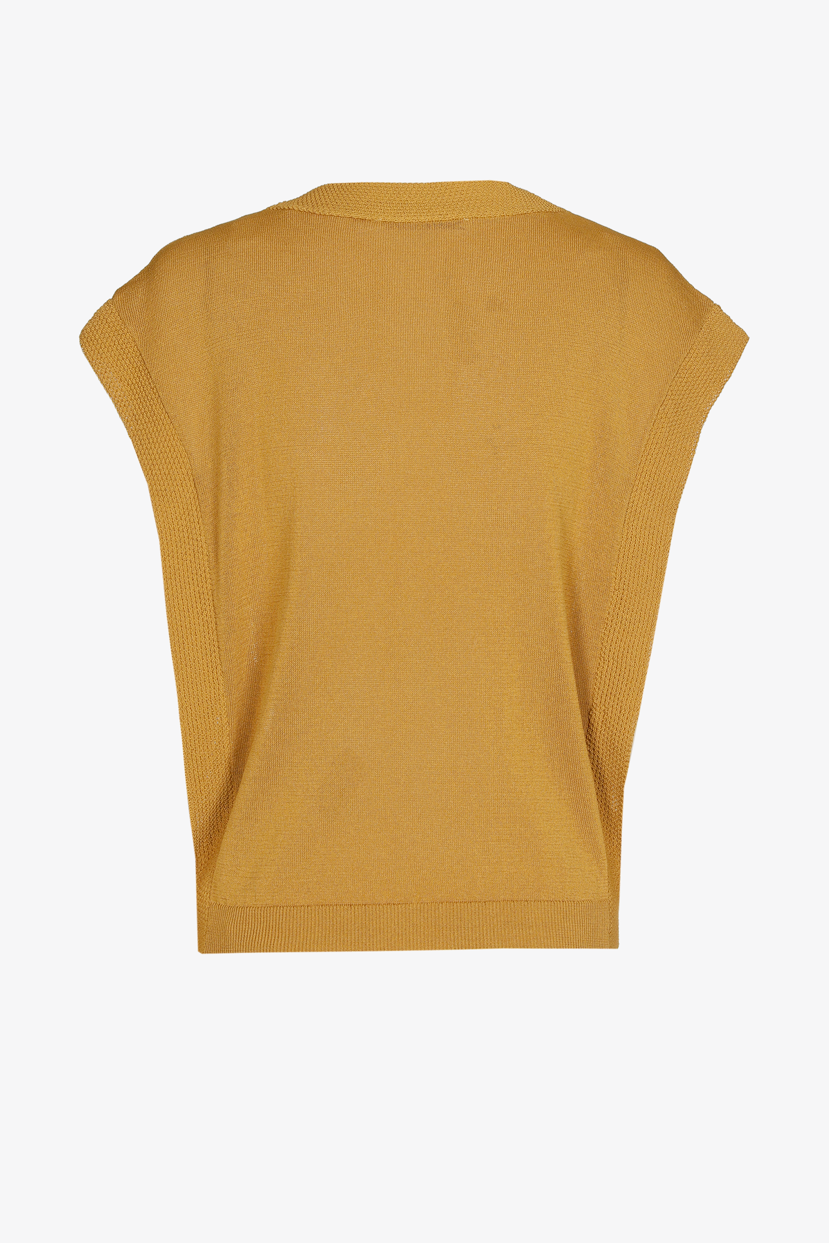 Mouwloze pull met fantasieboord