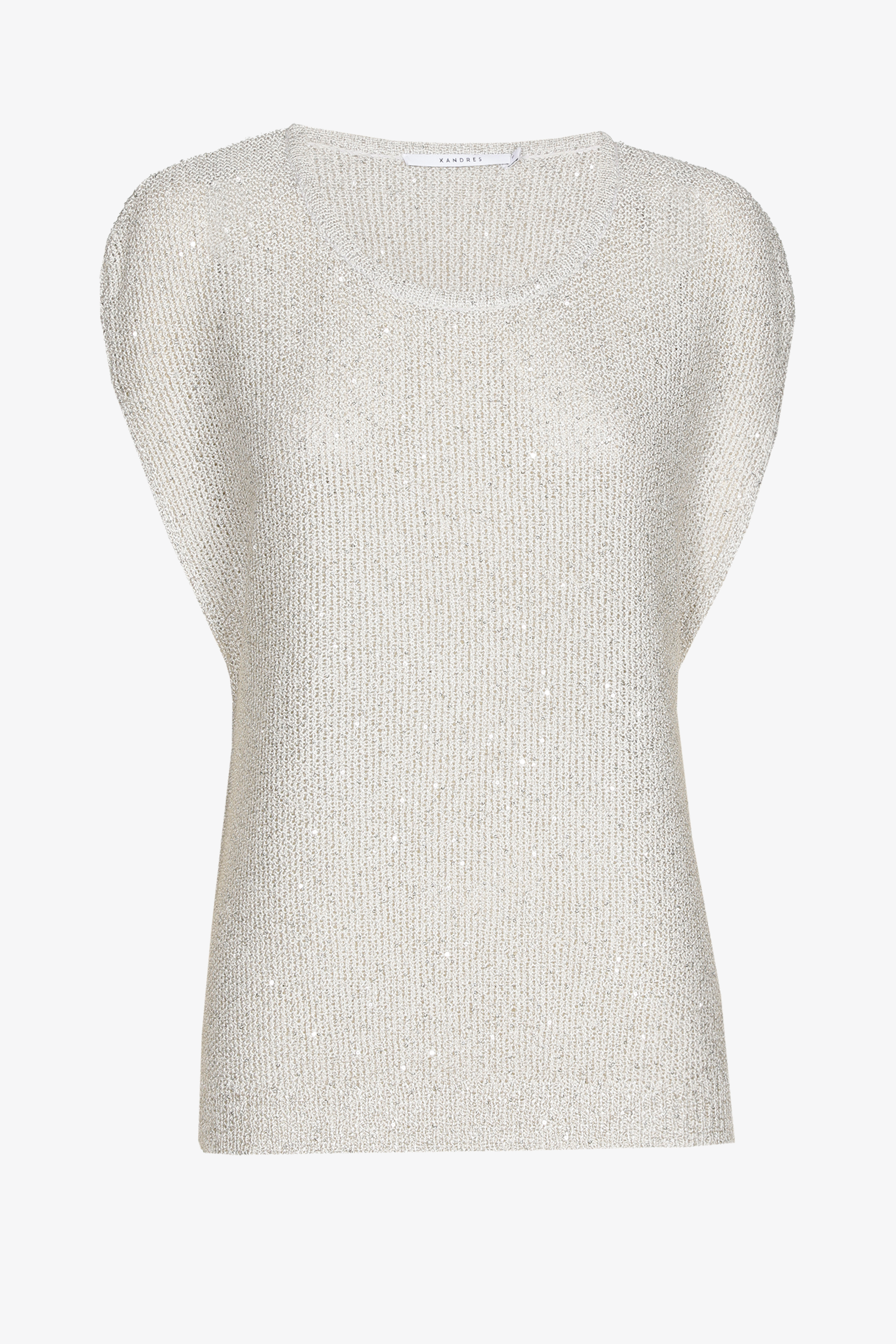 Petit pull pailleté sans manches