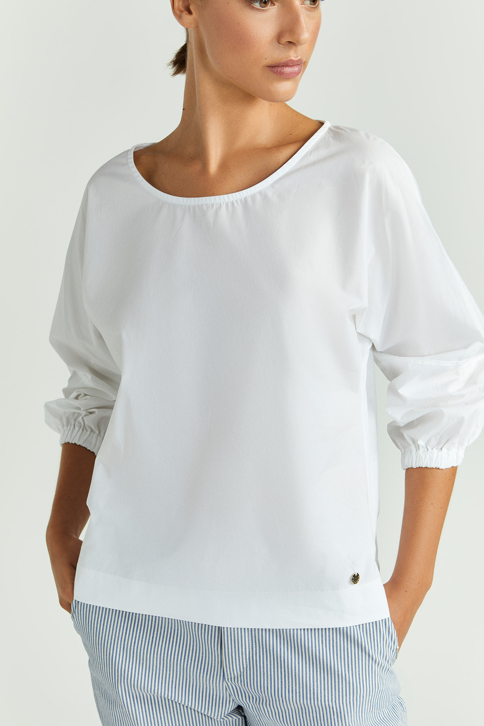 Blouse en matière t-shirt