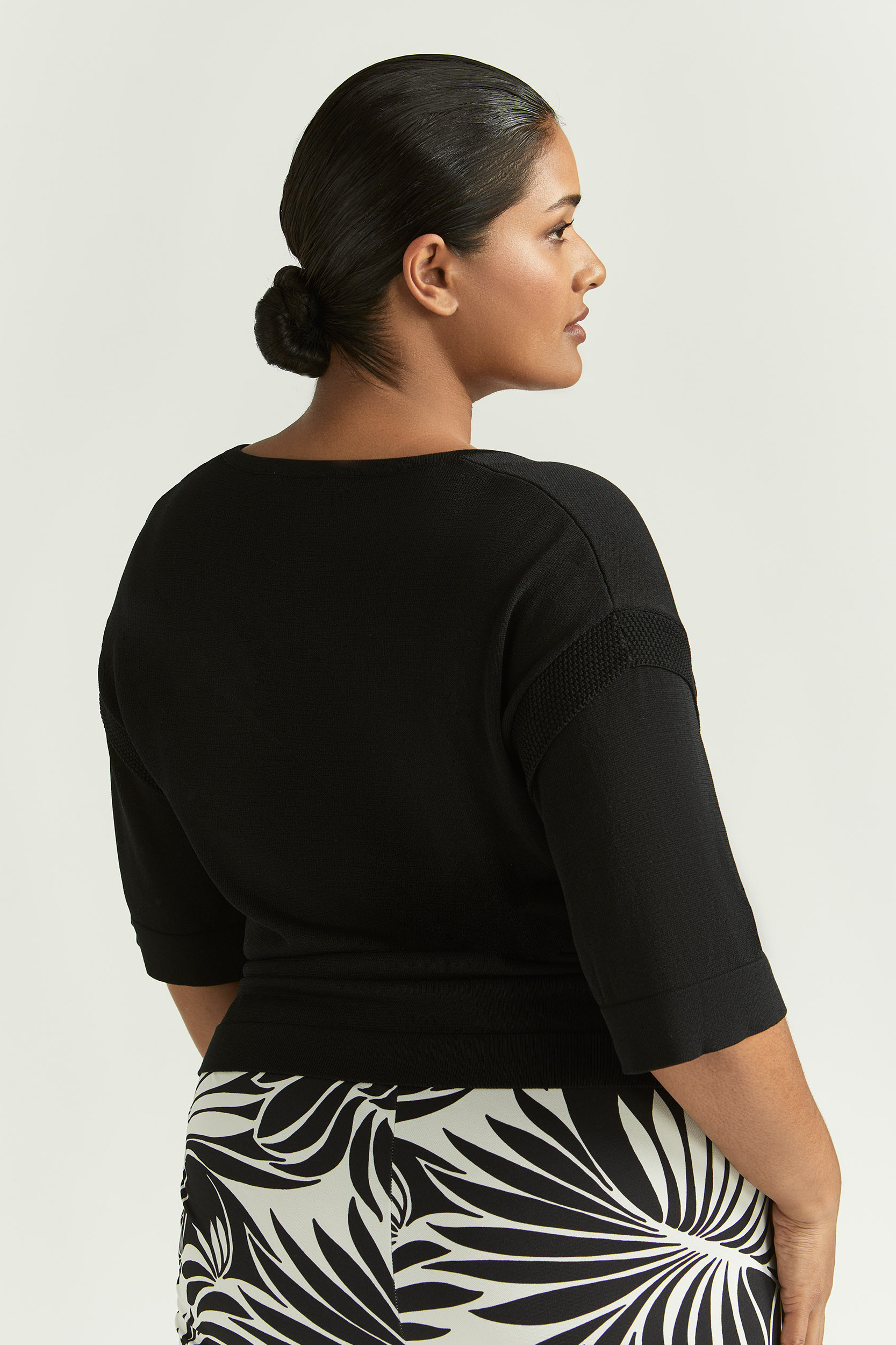 Petit pull multicouche à manches courtes