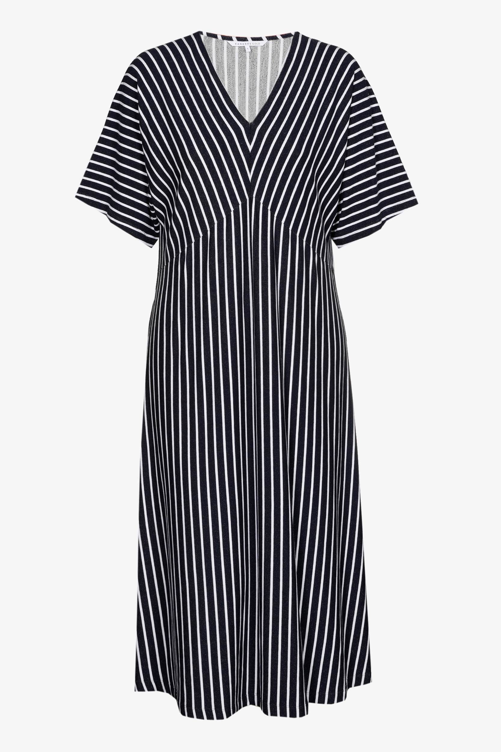 Robe rayée en jersey