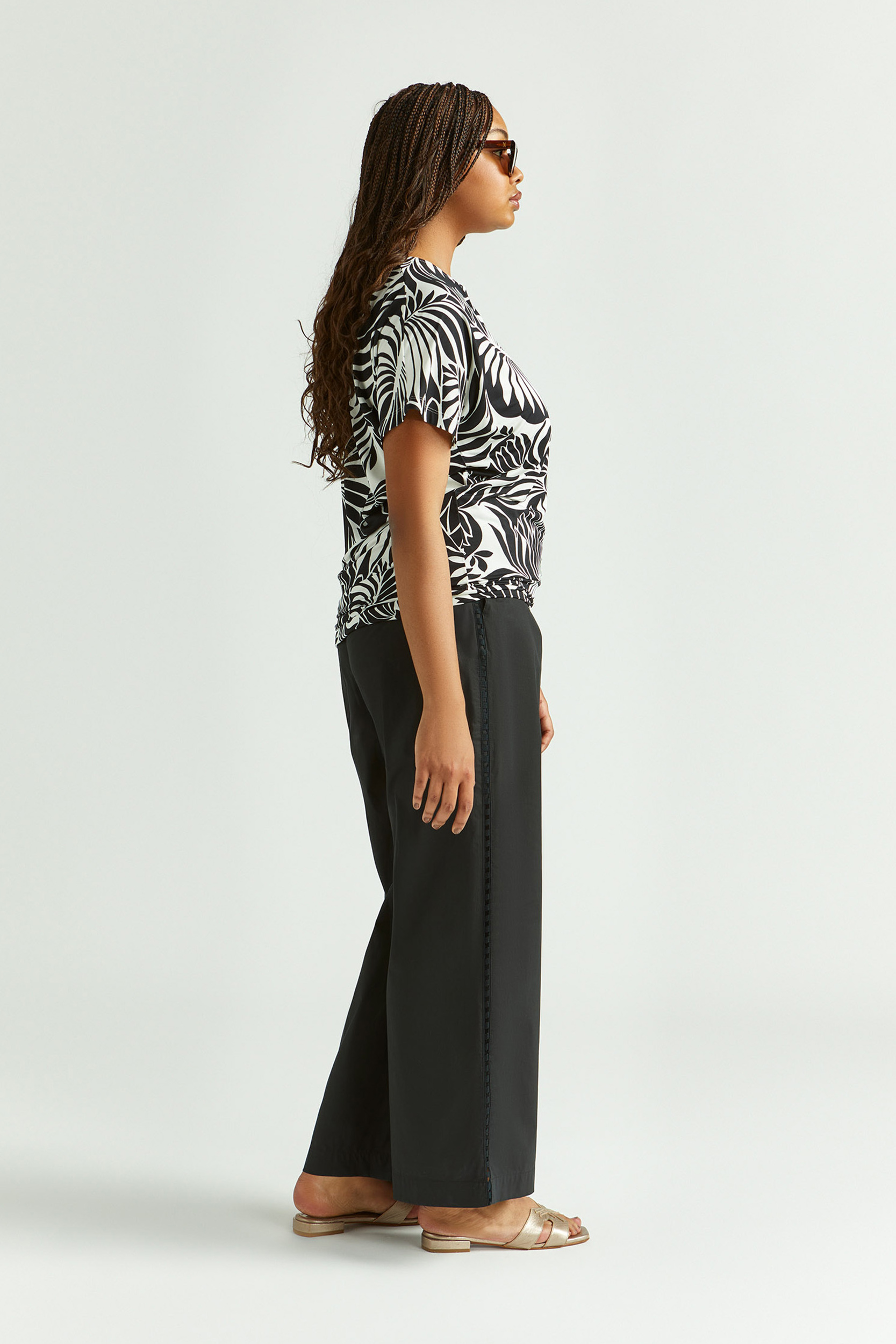 Blouse met bloemenprint